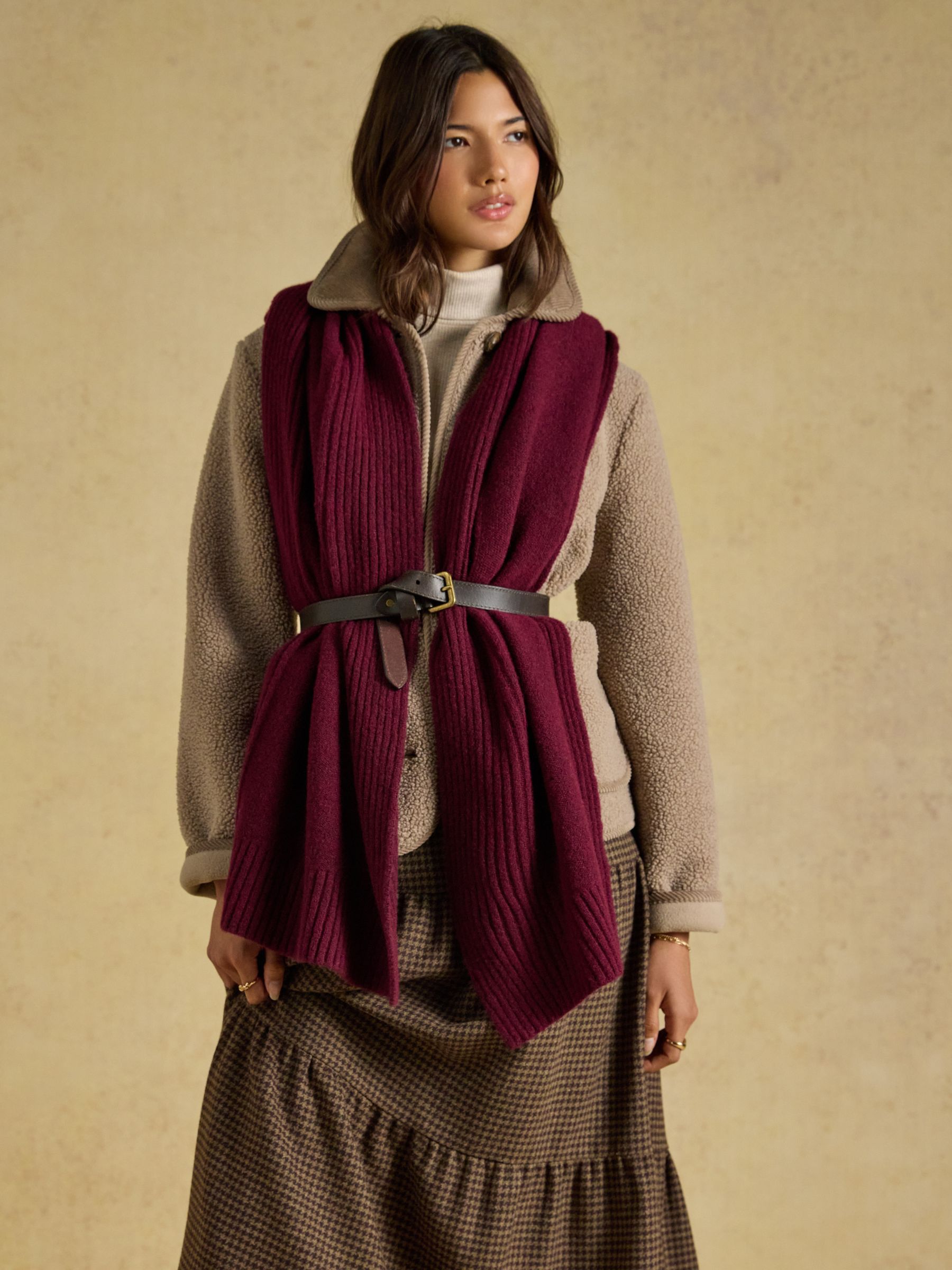 Fine Knit Berry Scarf - Image 7 of 8