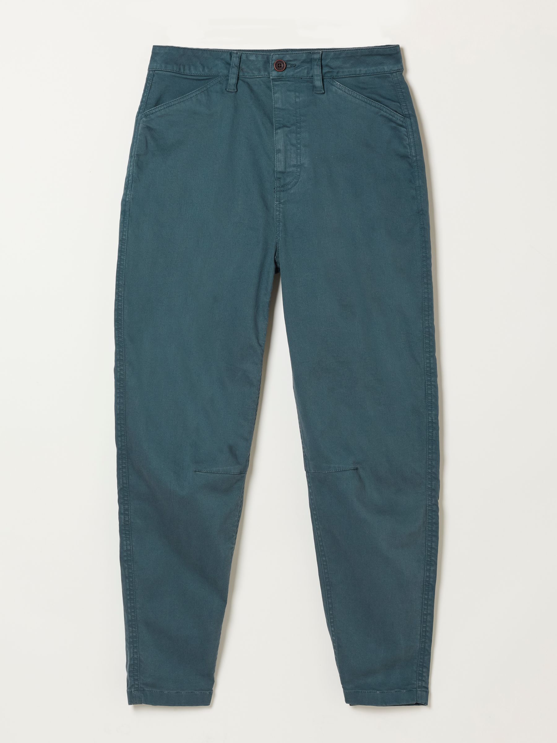 Bella Teal Blue Chino Tapered Trousers - Image 6 of 6 Bella Teal Blue Chino Tapered Trousers - Image 6 of 6