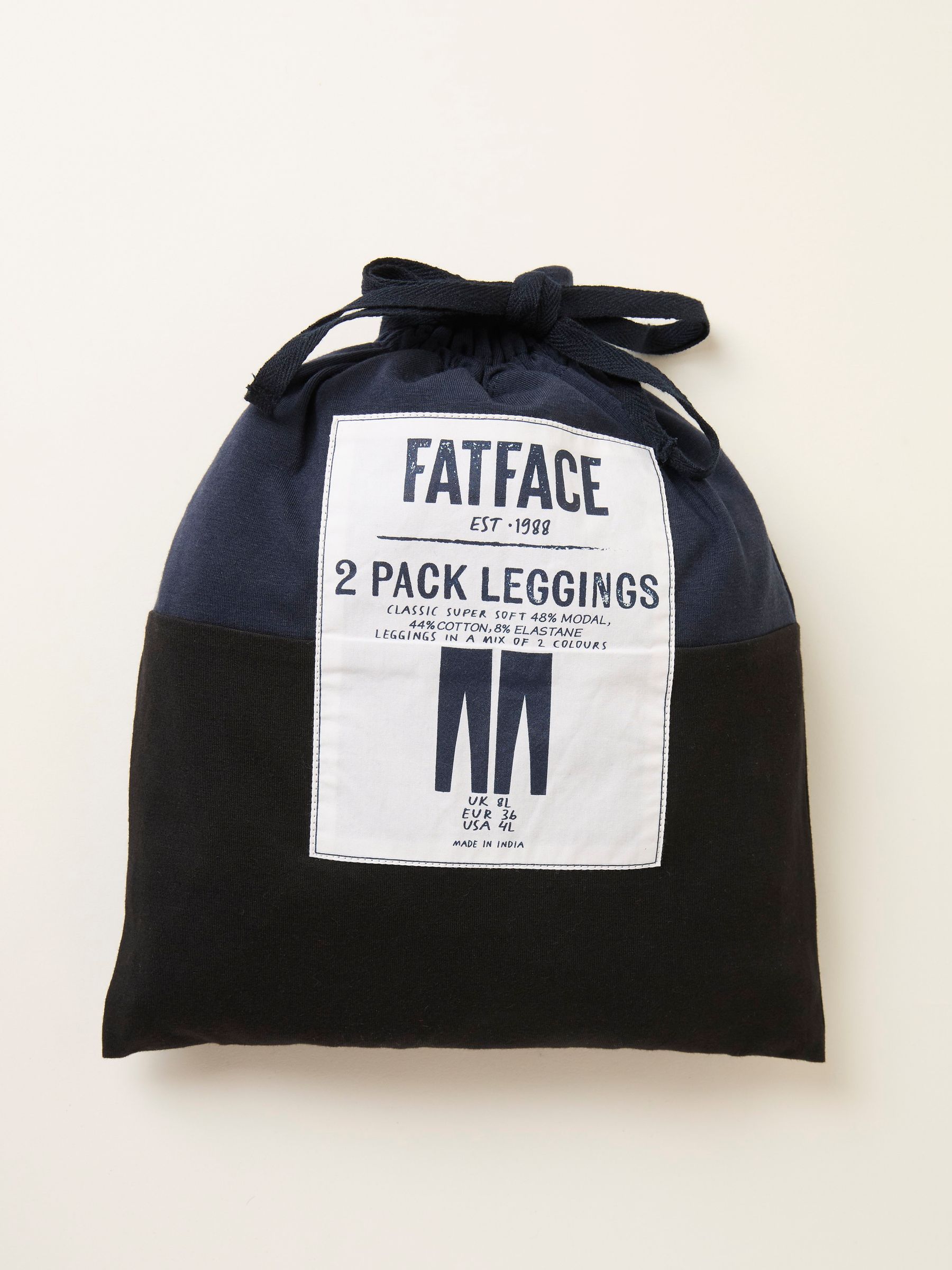 2 Pack Meribel Black/Navy Leggings - Image 8 of 8