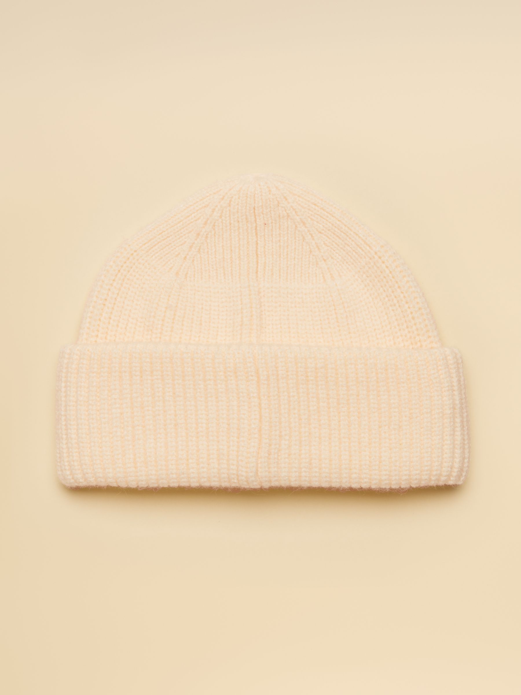 Cream Fisherman Beanie Hat - Image 5 of 7