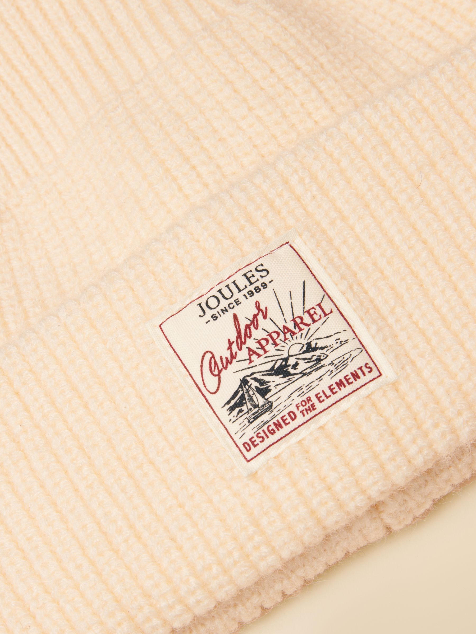 Cream Fisherman Beanie Hat - Image 6 of 7