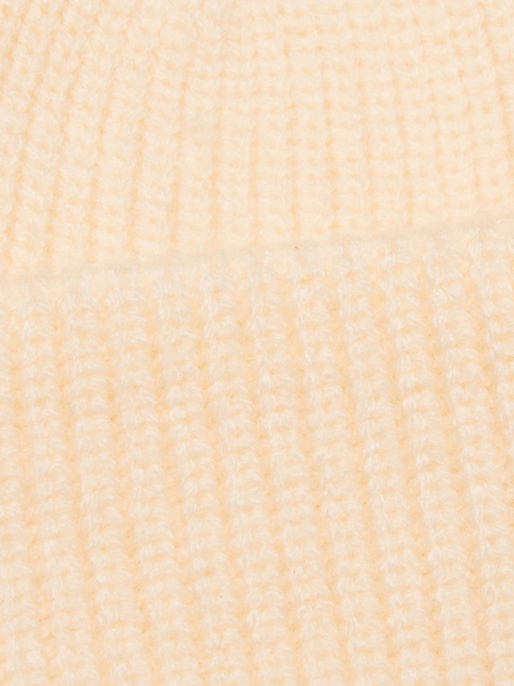 Cream Fisherman Beanie Hat - Image 7 of 7 Cream Fisherman Beanie Hat - Image 7 of 7