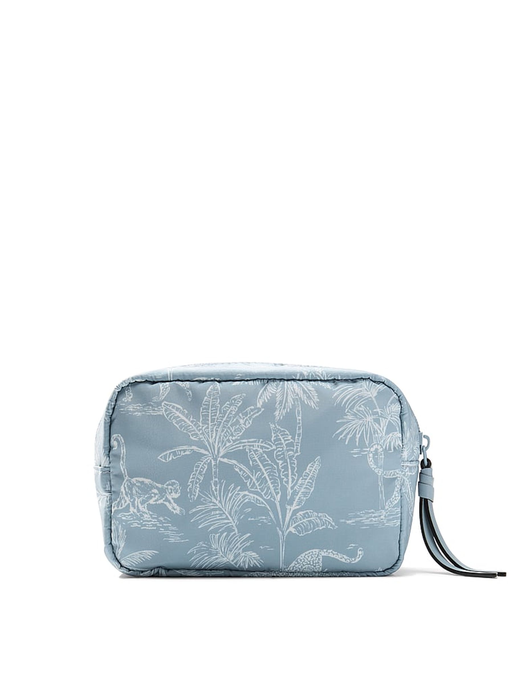 Blue Palm Print Make-Up Bag - Image 2 of 3