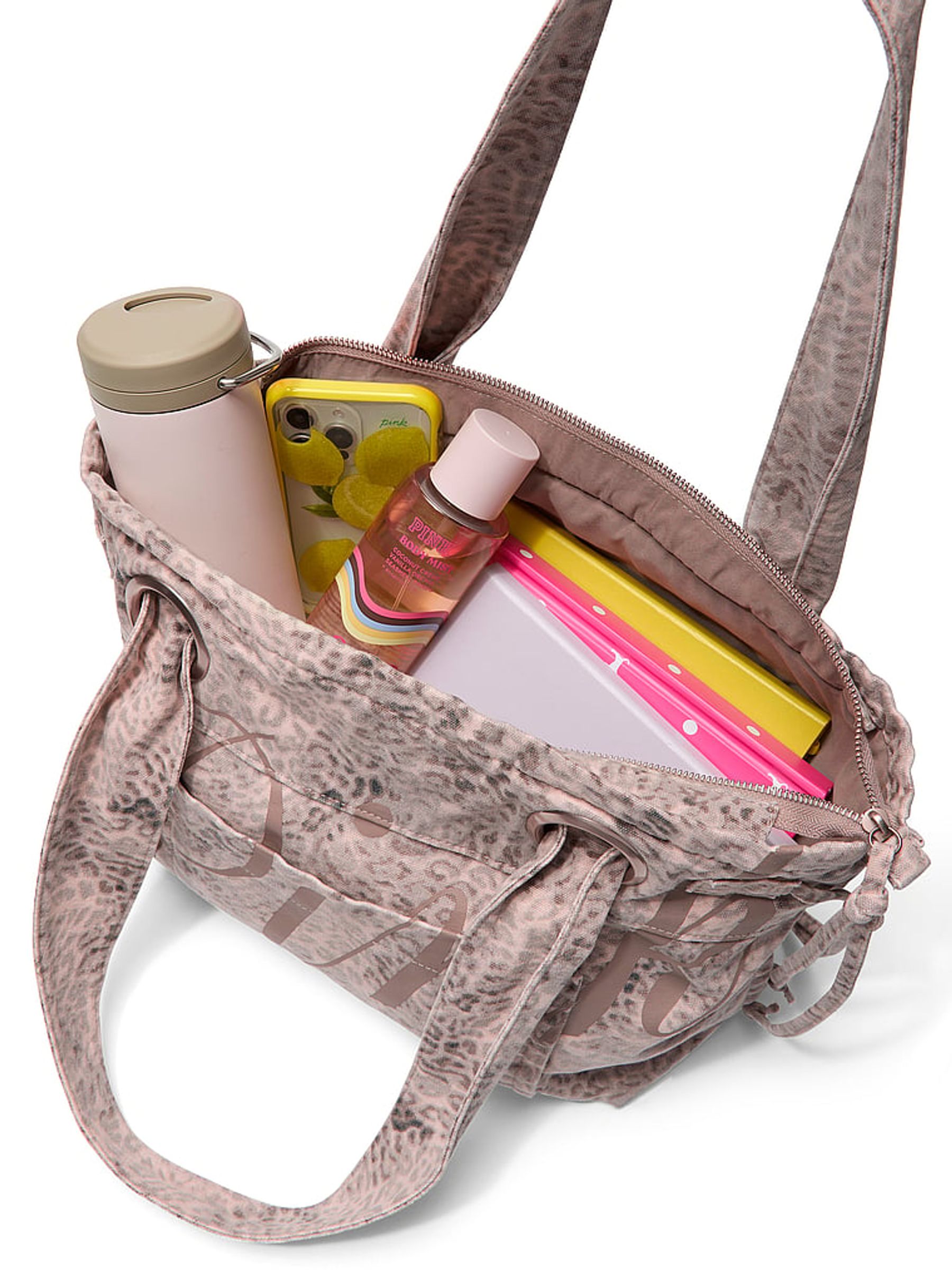 Natural Leopard Brown Large Tote Bag - Image 4 of 4
