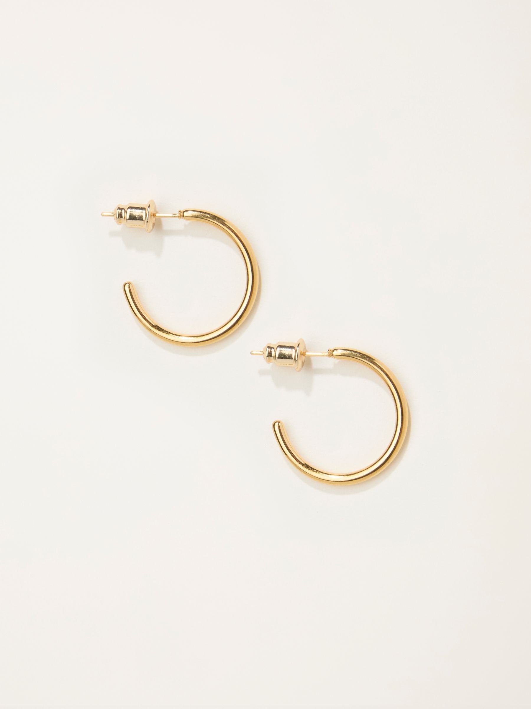 Gold Tone Waterproof Hoop Earrings - Image 1 of 2