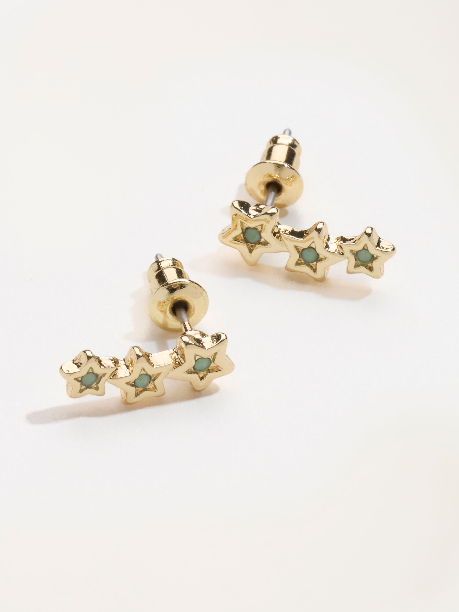 Star Crawler Earrings in Gold Tone - Image 2 of 2