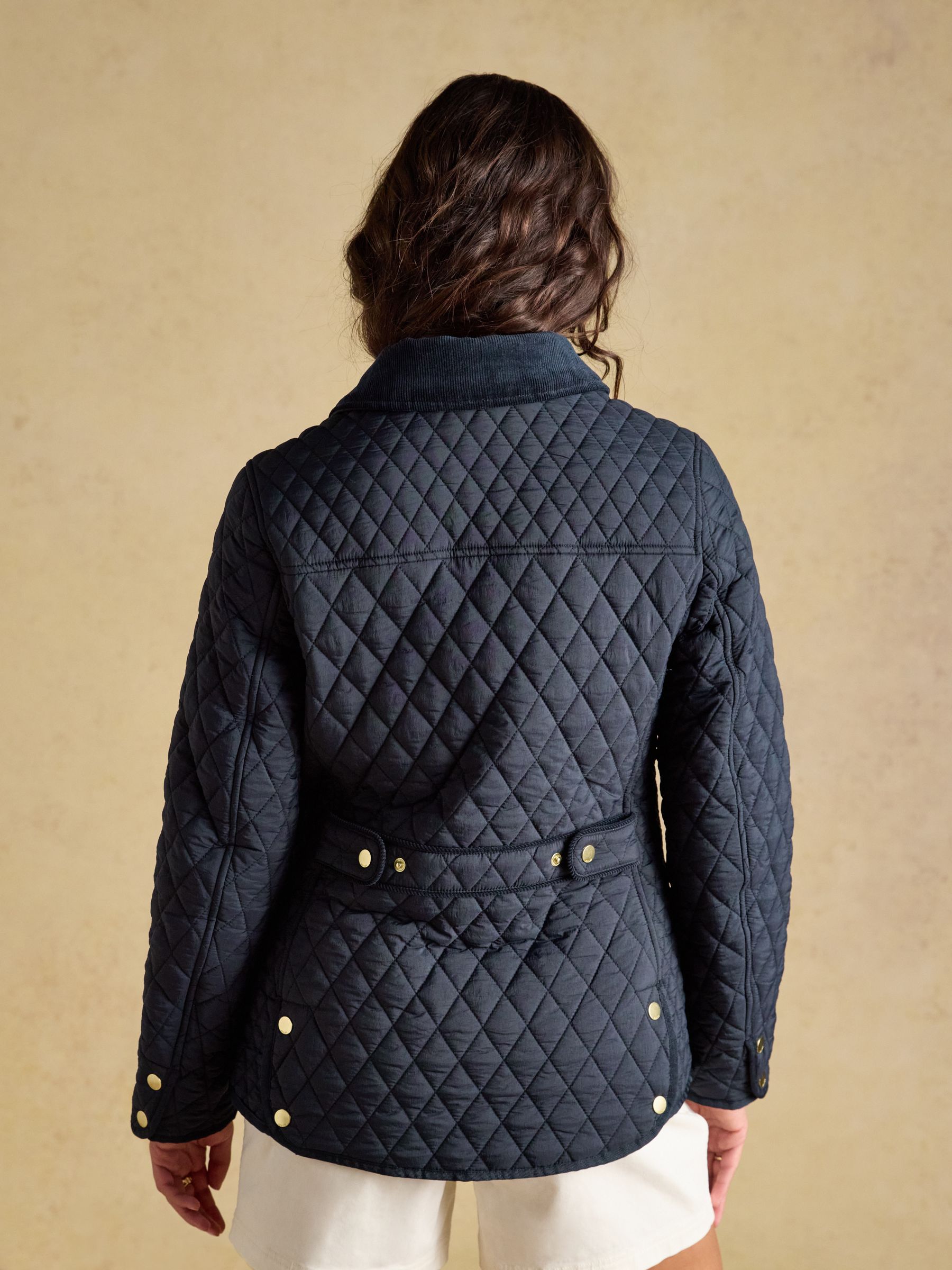 Highclere Navy Showerproof Diamond Quilted Jacket - Image 2 of 10