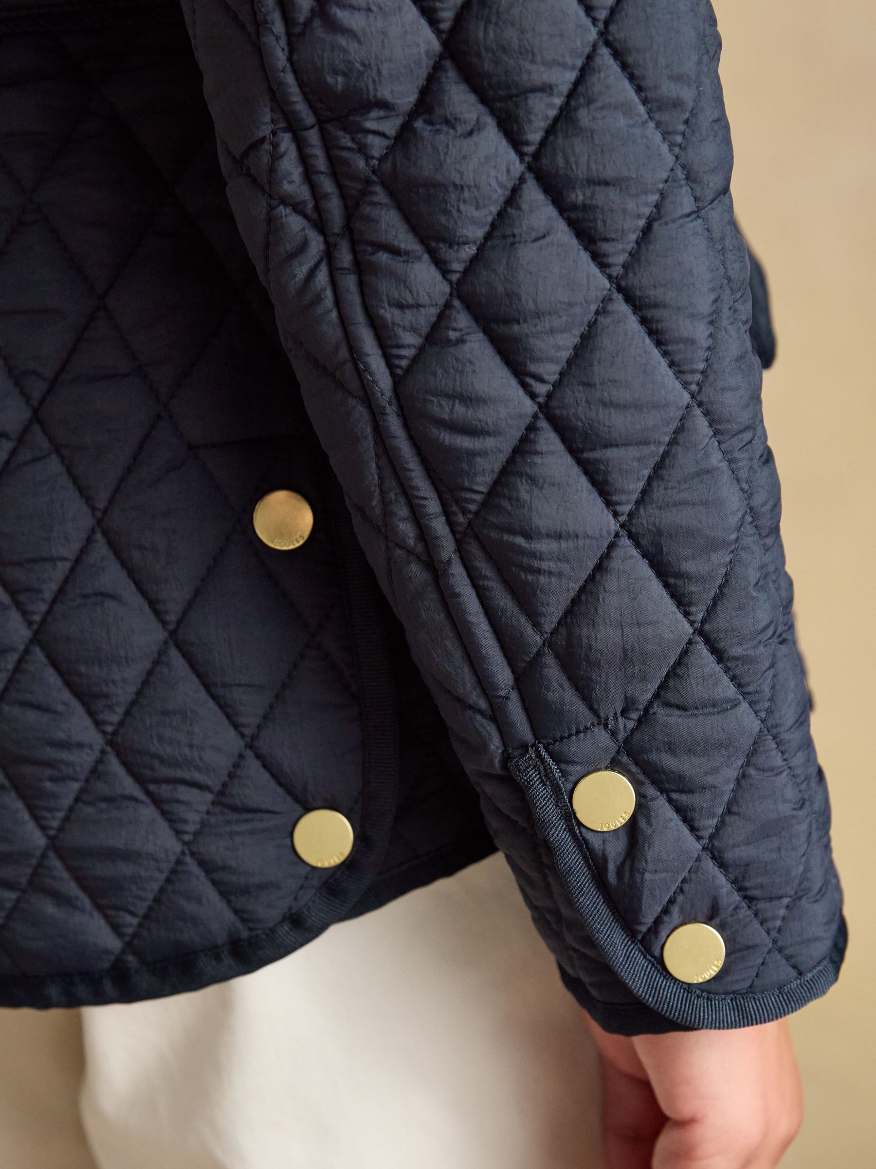 Highclere Navy Showerproof Diamond Quilted Jacket - Image 6 of 10