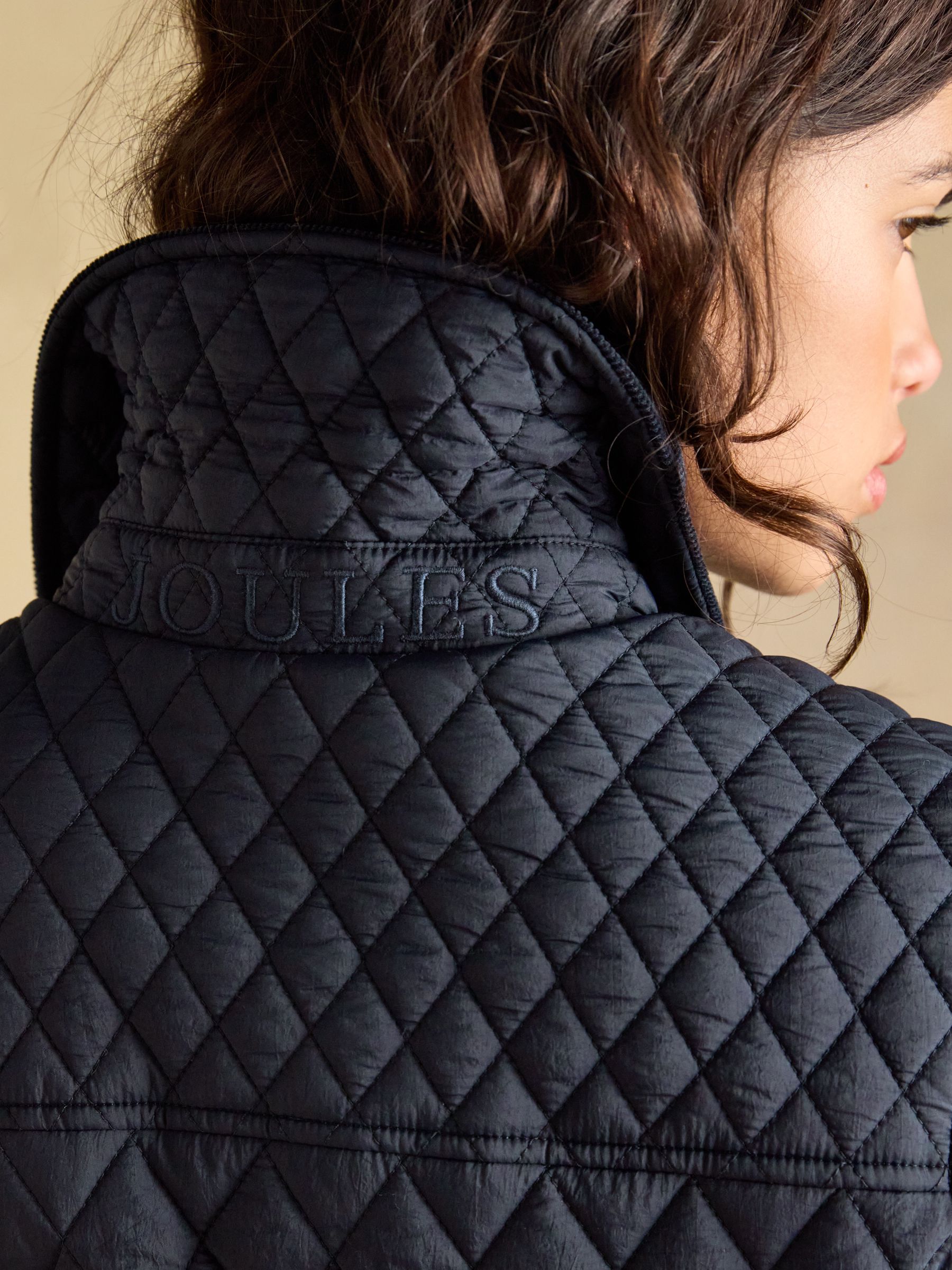 Highclere Navy Showerproof Diamond Quilted Jacket - Image 7 of 10