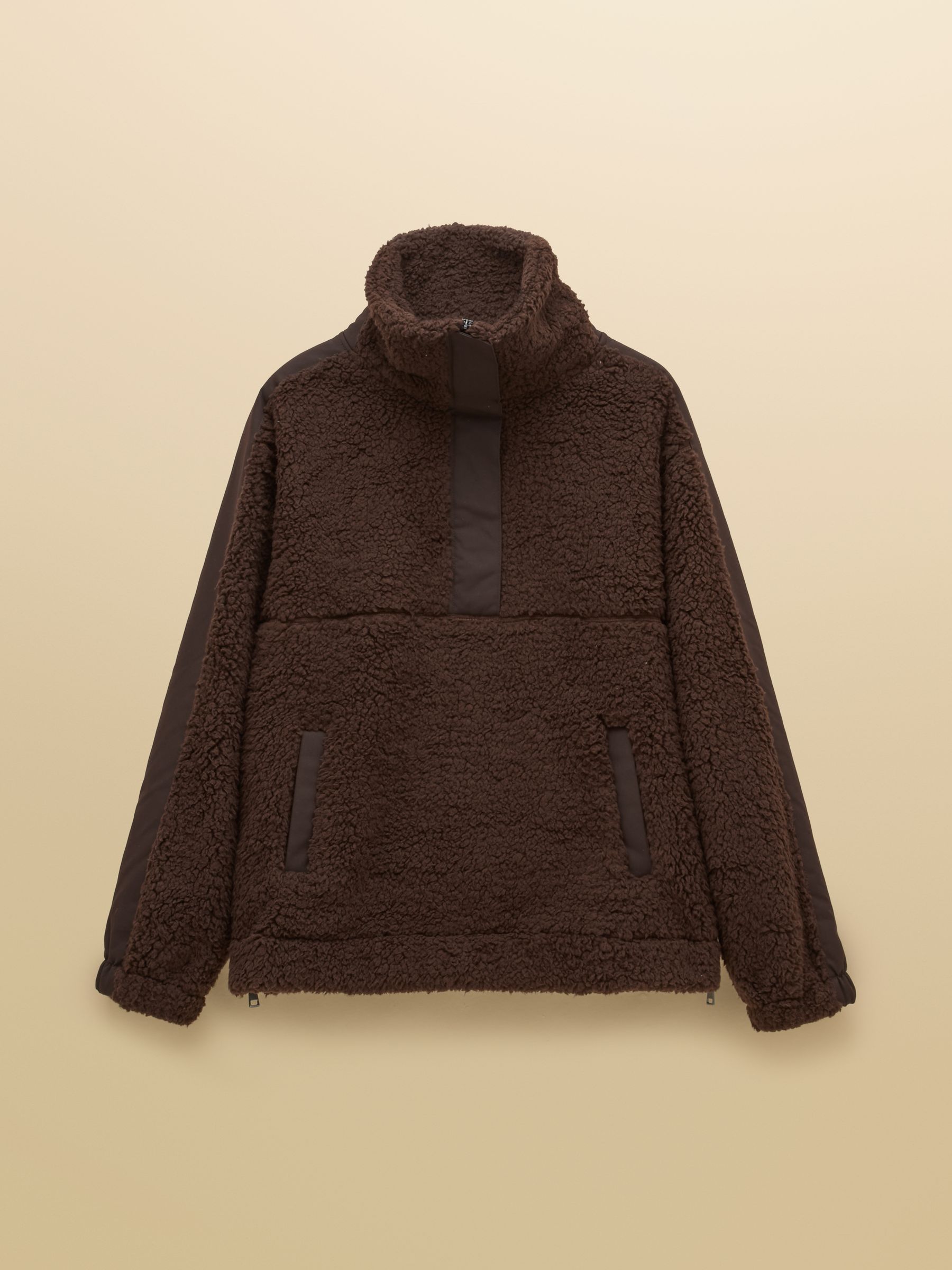 Tilly Chocolate Brown Quarter Zip Fleece - Image 8 of 8 Tilly Chocolate Brown Quarter Zip Fleece - Image 8 of 8