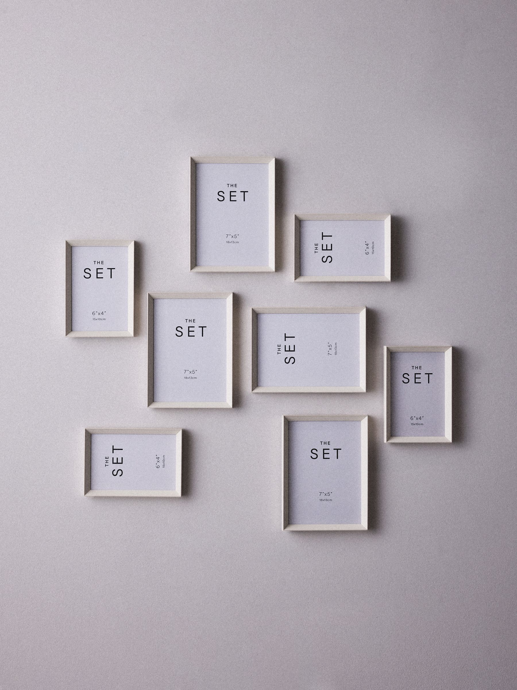 The Set 8 Pack Cream 6x4 and 7x5 Frames - Image 1 of 4