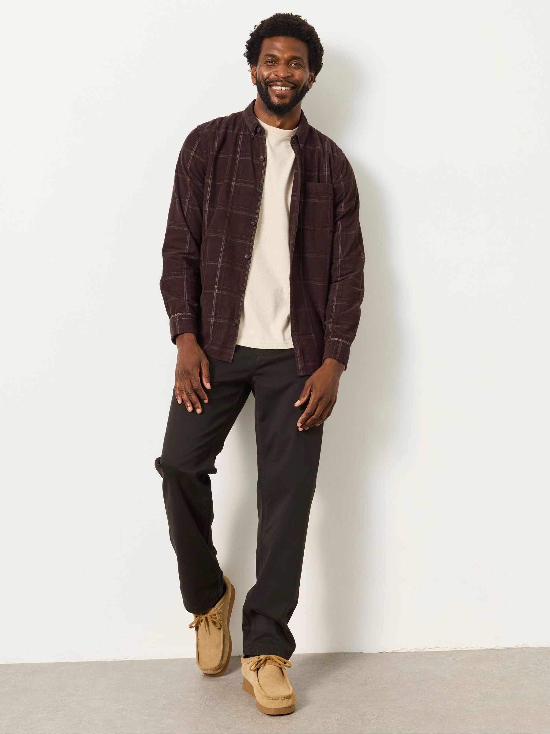 Carbis Black Straight Fit Chinos - Image 4 of 6
