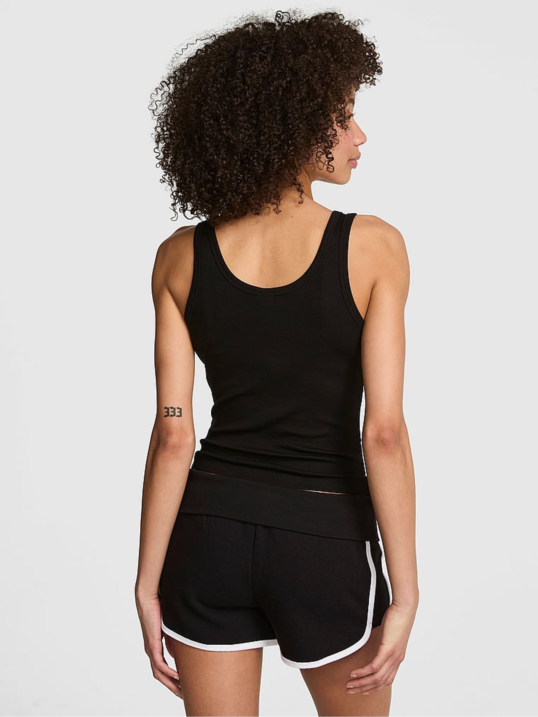 Black Button Up Tank Top - Image 2 of 2