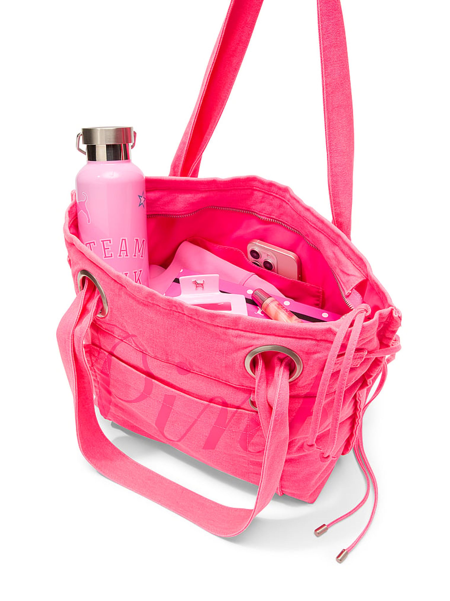 Fall For Me Pink Large Tote Bag - Image 4 of 4