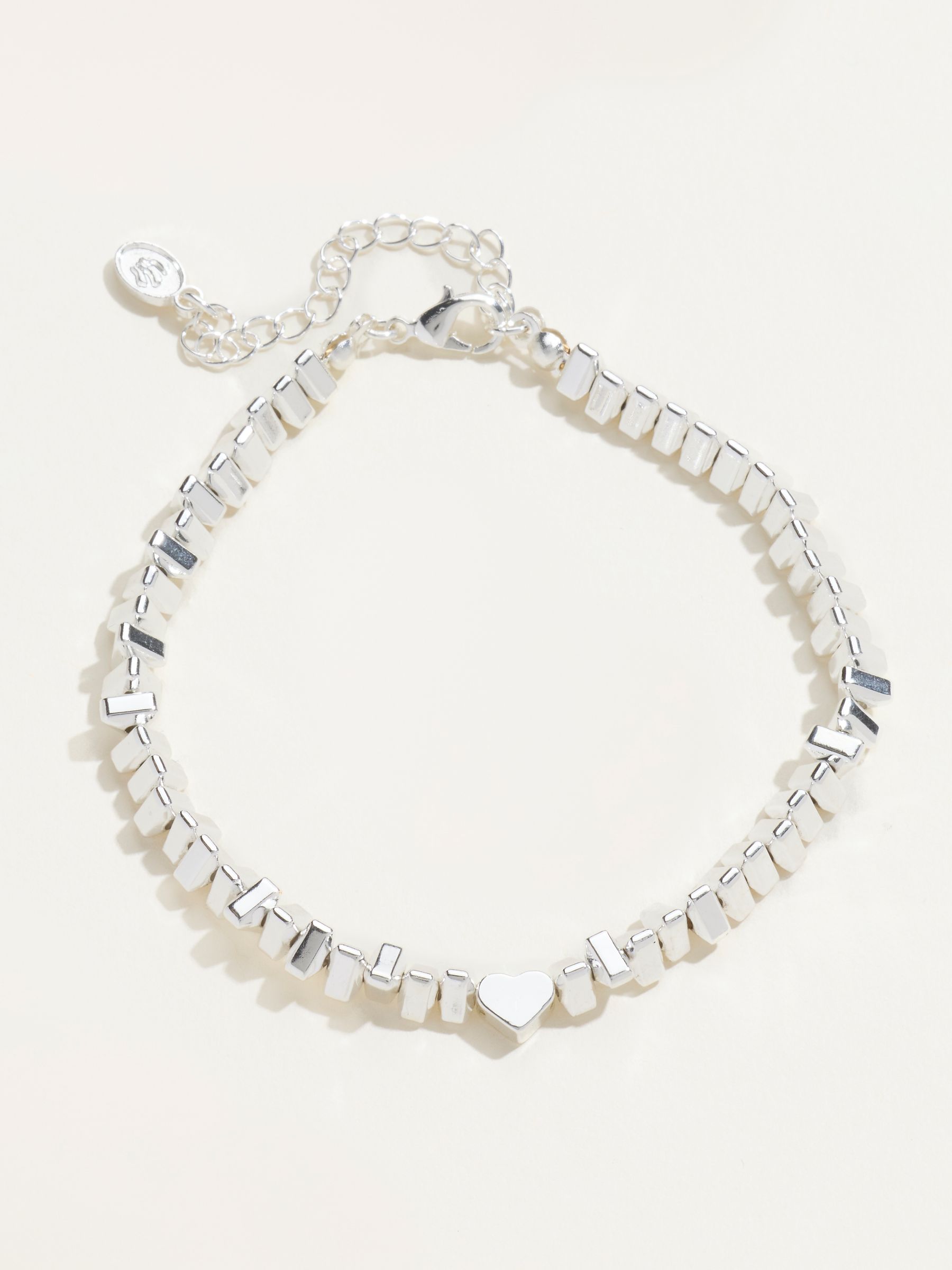 Silver Tone Heart Bracelet - Image 1 of 4