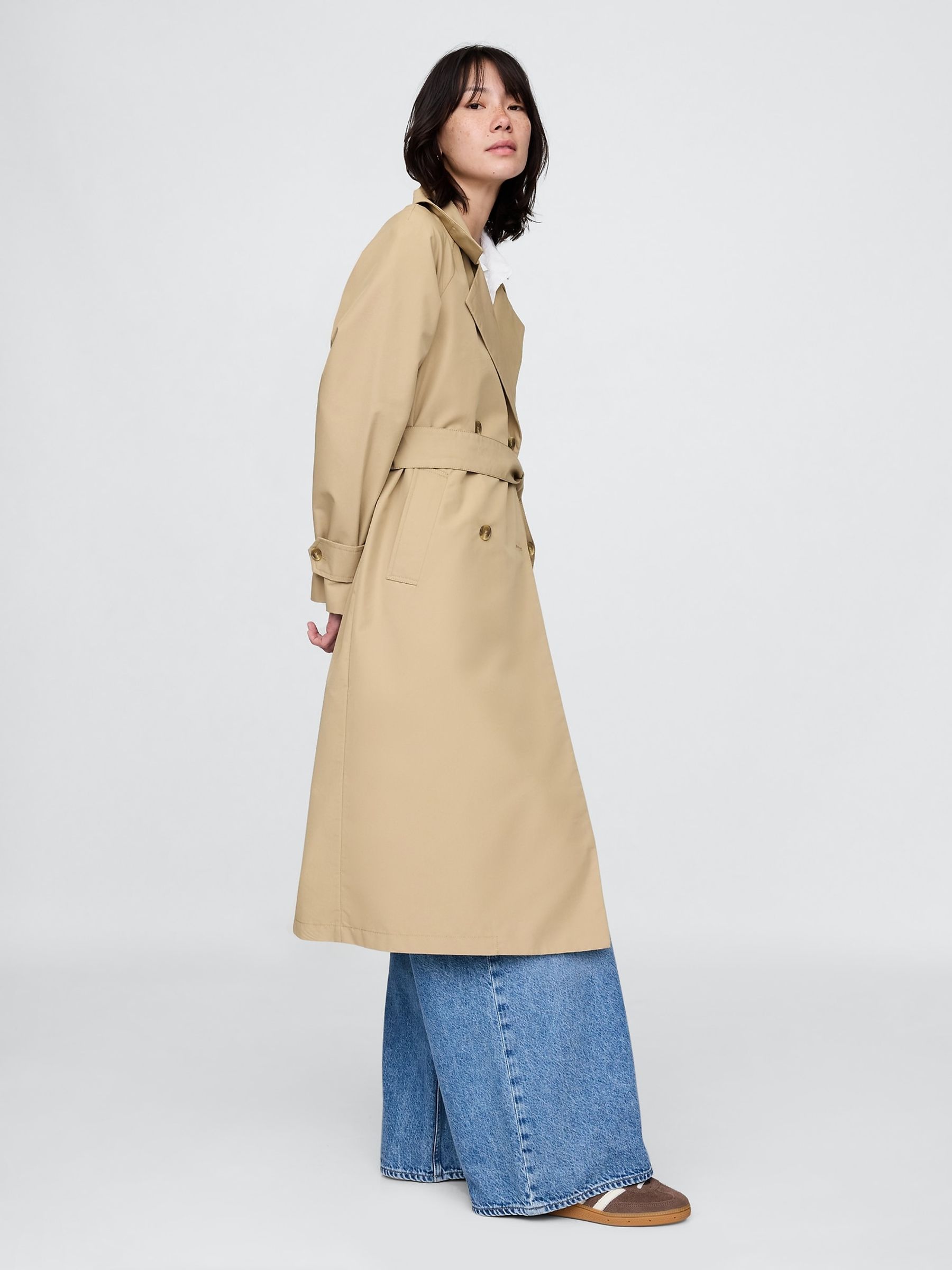 Beige Icon Trench Coat - Image 3 of 4