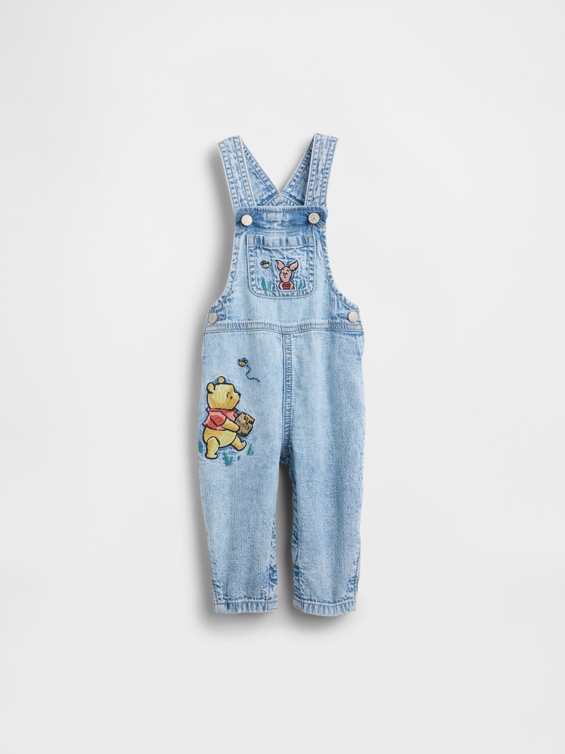 Medium wash Winnie The Pooh Denim Overall Dungarees - Image 1 of 4