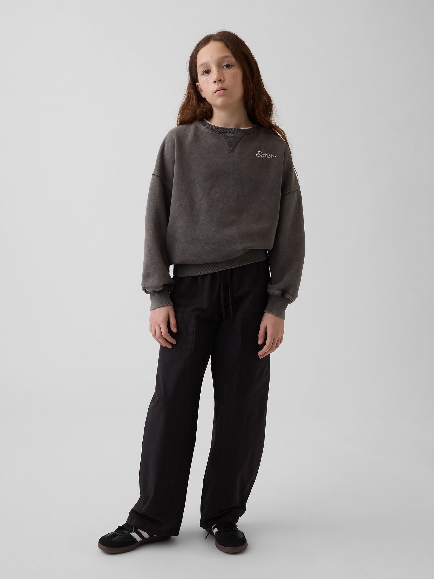 Black Disney VintageSoft Oversized Sweatshirt (4-13yrs) - Image 3 of 5