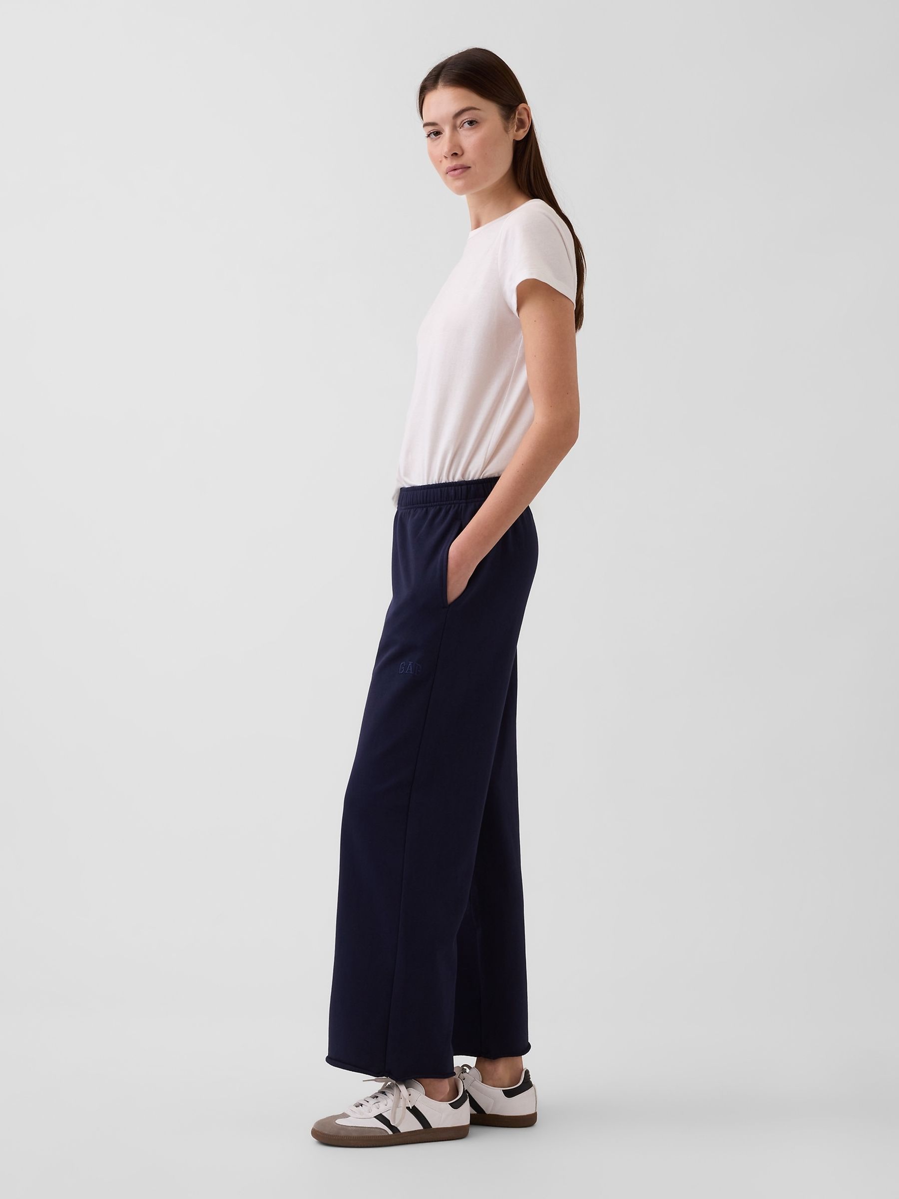 Navy VintageSoft Terry Logo Joggers - Image 3 of 5