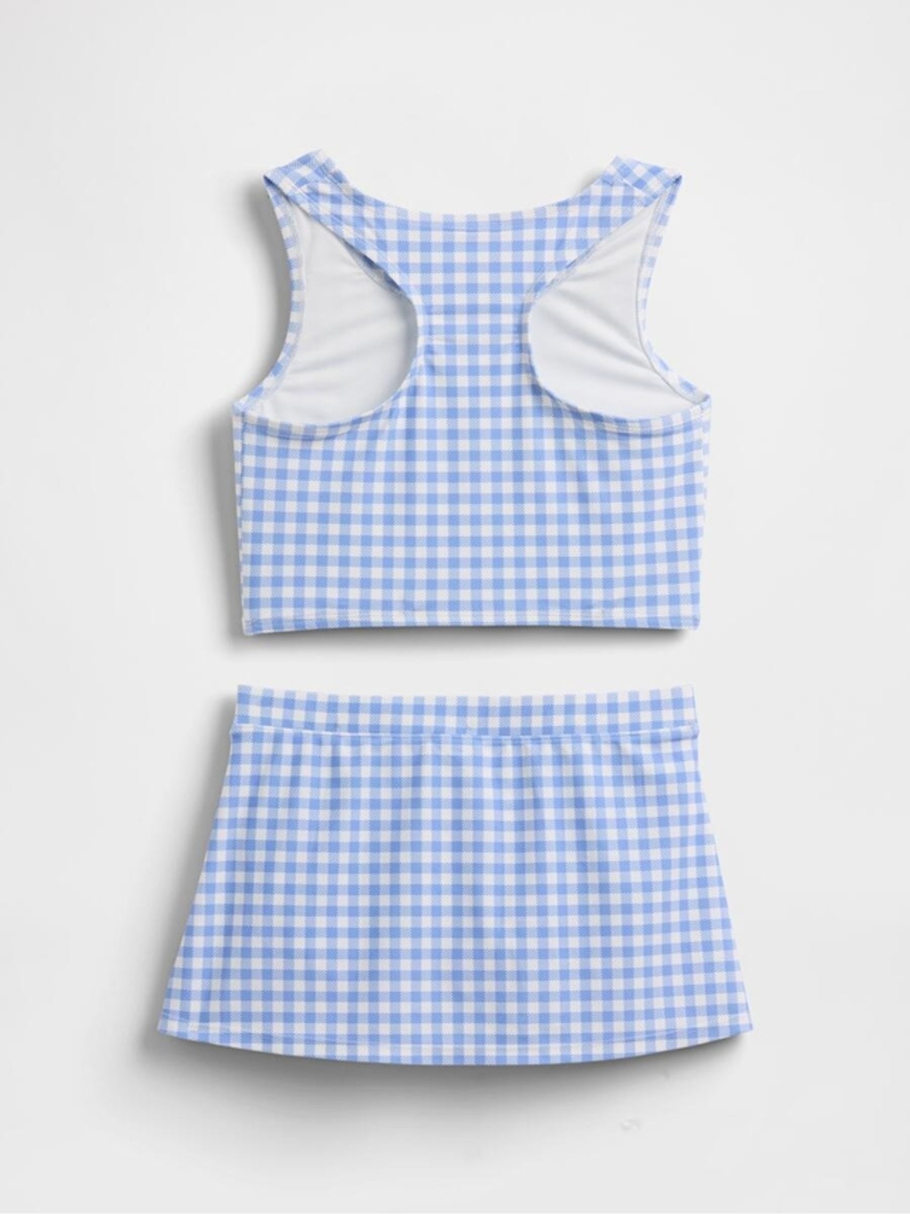 Blue Tankini  Skort Swim Set (4-13yrs) - Image 2 of 3