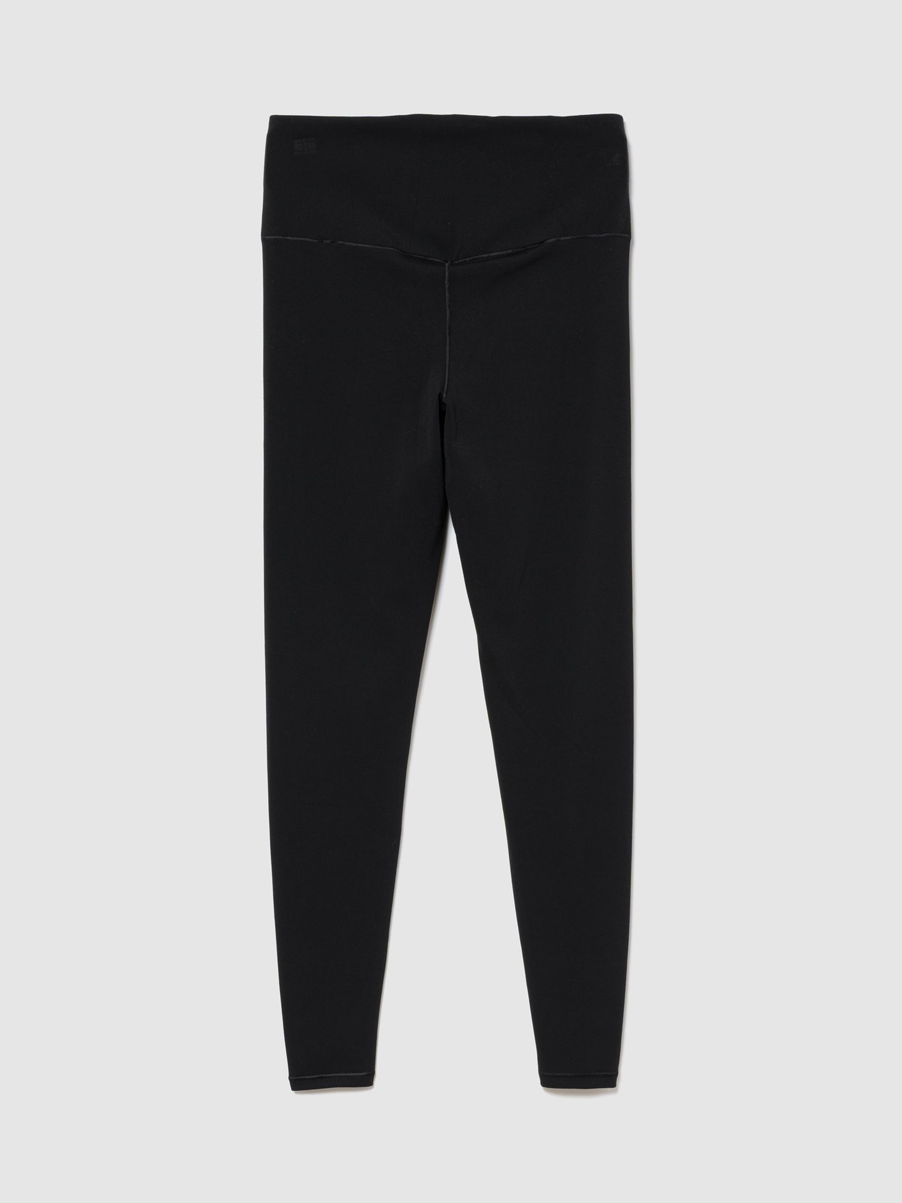 Black Smooth High Waisted Leggings - Image 1 of 2
