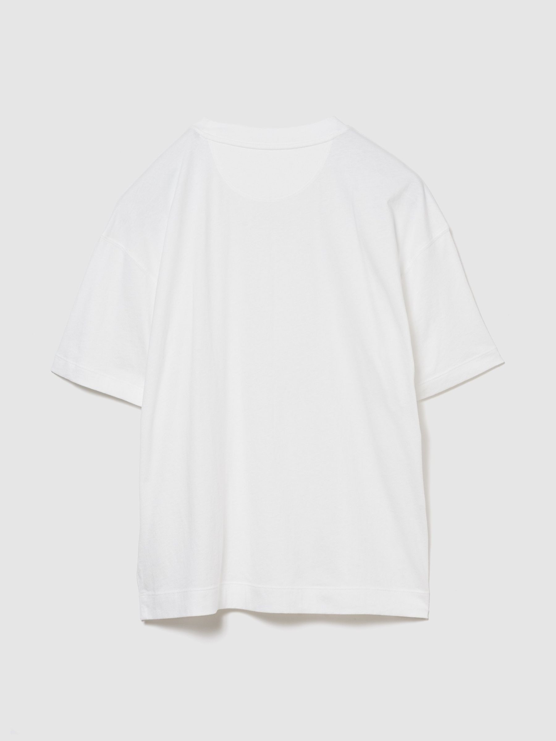 White Vintage Soft Athletic Logo Longline T-Shirt - Image 2 of 3
