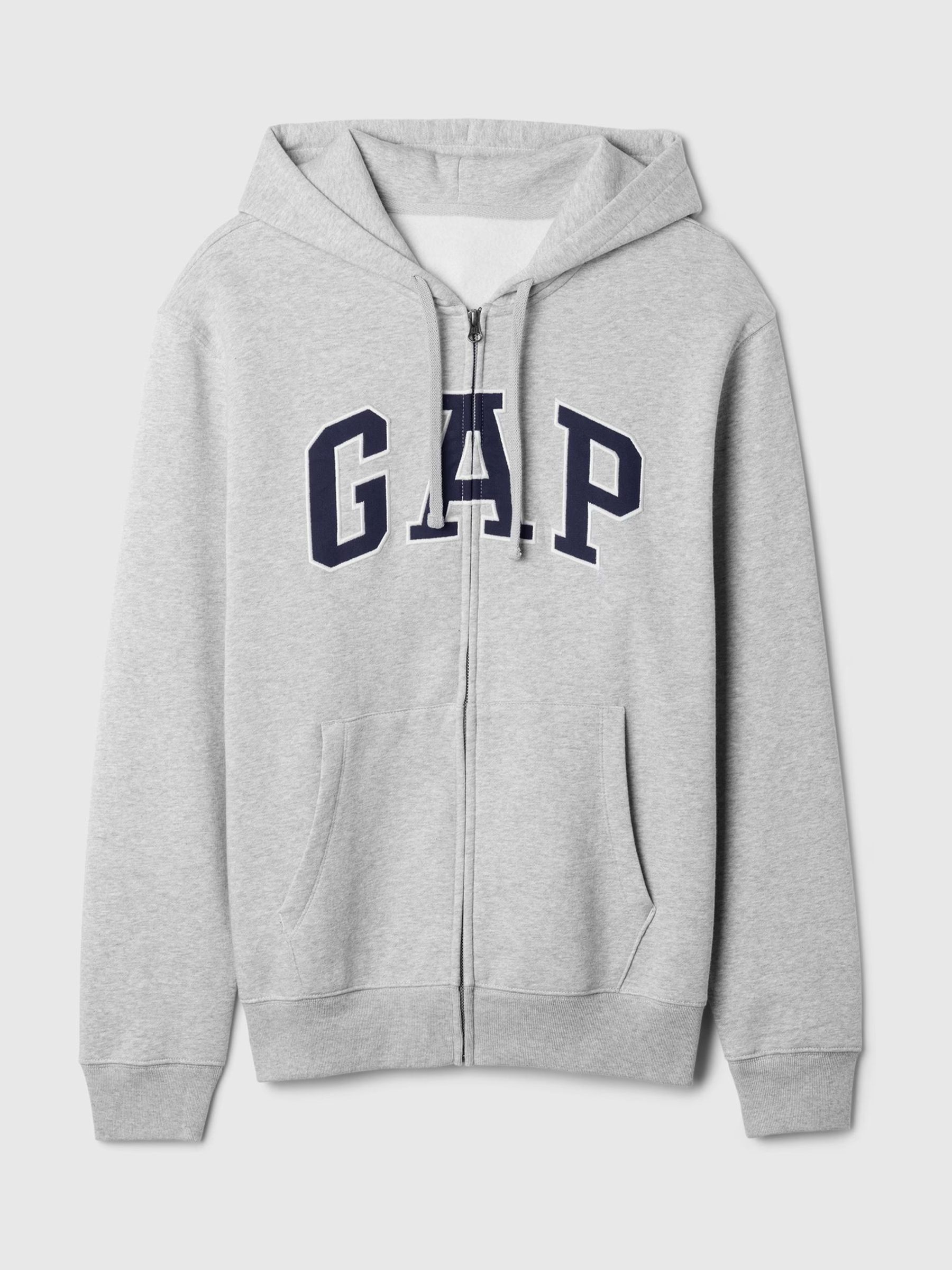 Grey Vintage Soft Arch Logo Zip Hoodie - Image 7 of 7