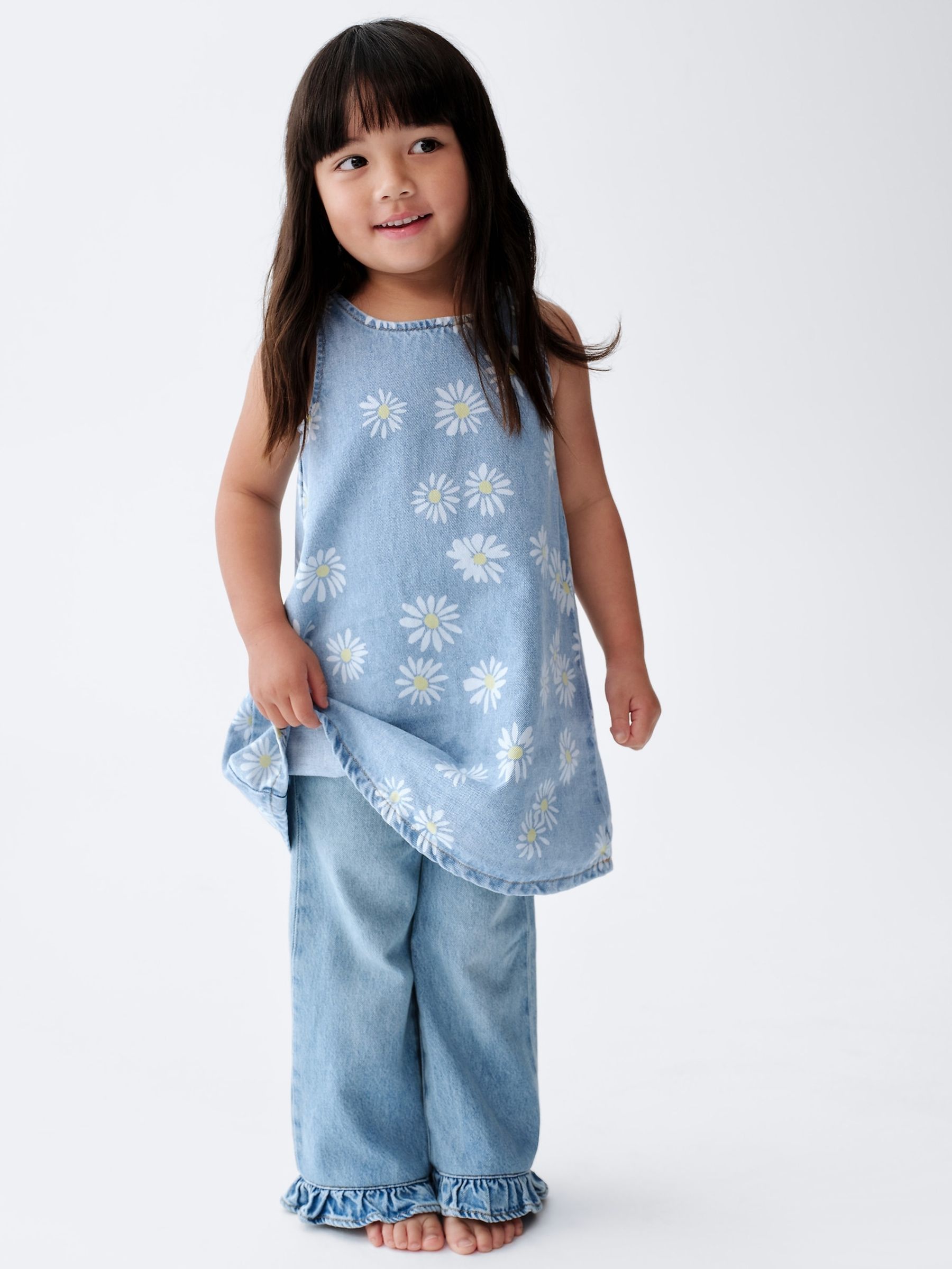 Blue Daisy Denim Dress - Image 2 of 4