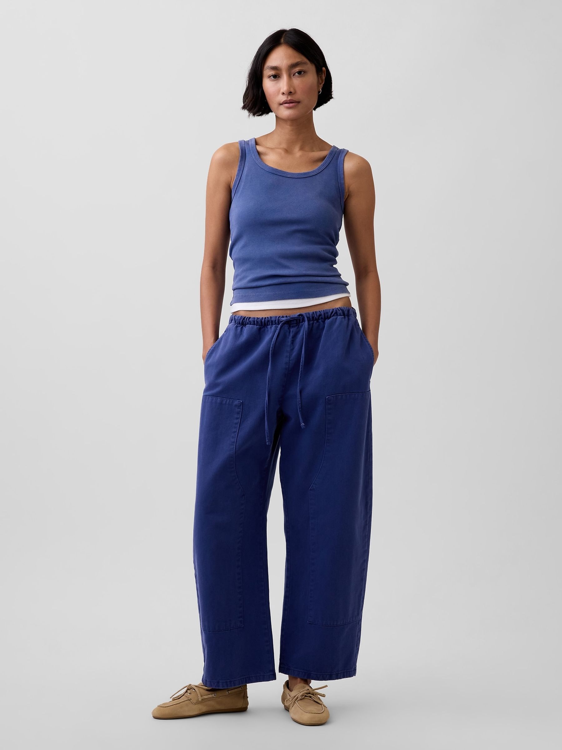 Blue Rib Scoop Vest - Image 3 of 4