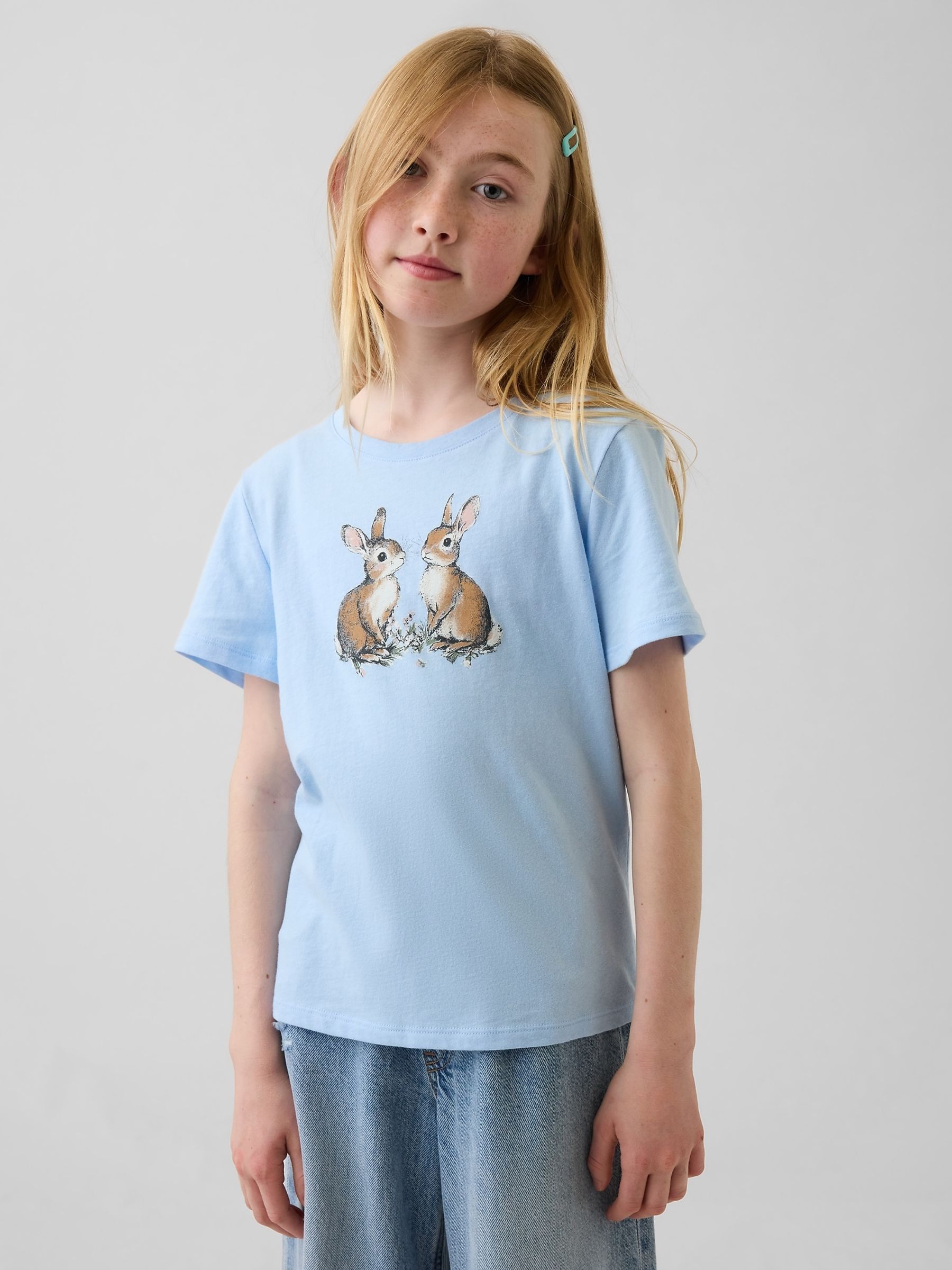 Blue Relaxed Graphic T-Shirt - Image 1 of 1