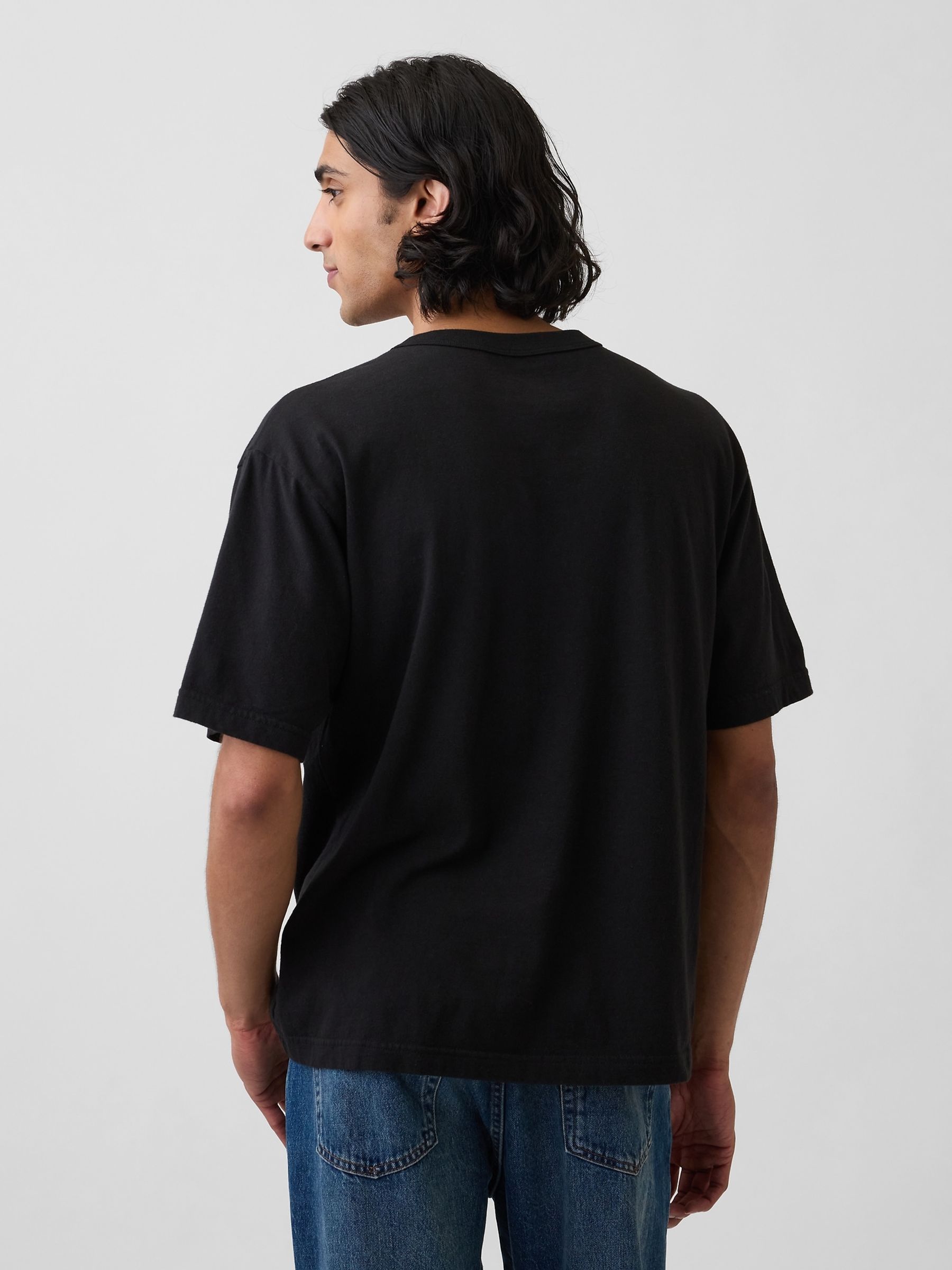 Black Nirvana Relaxed Band Graphic Short Sleeve T-Shirt - Image 2 of 4