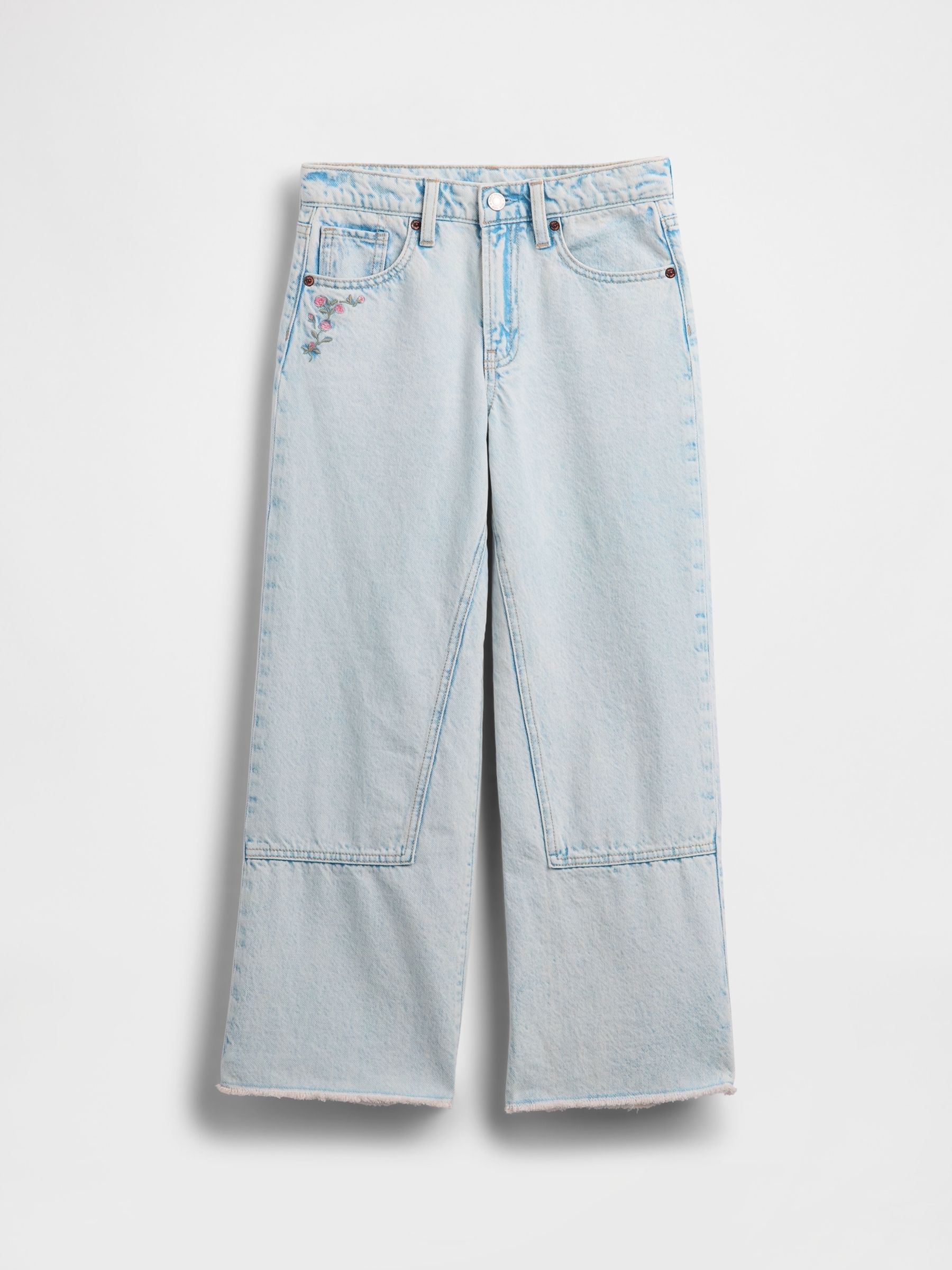 Light Wash Low Rise Stride Wide-Leg Jeans - Image 4 of 6