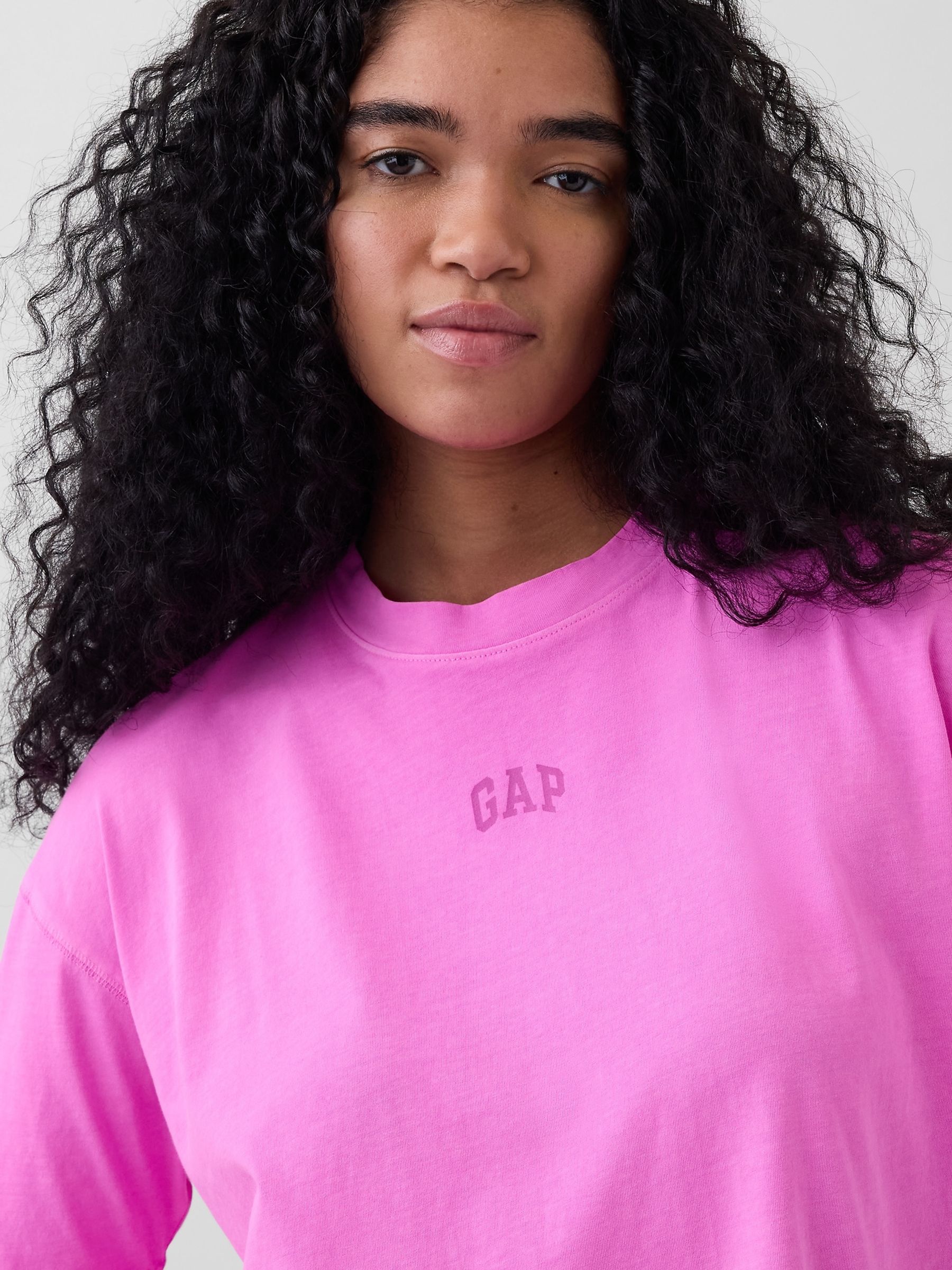 Pink Vintage Soft Athletic Logo Longline T-Shirt - Image 4 of 5