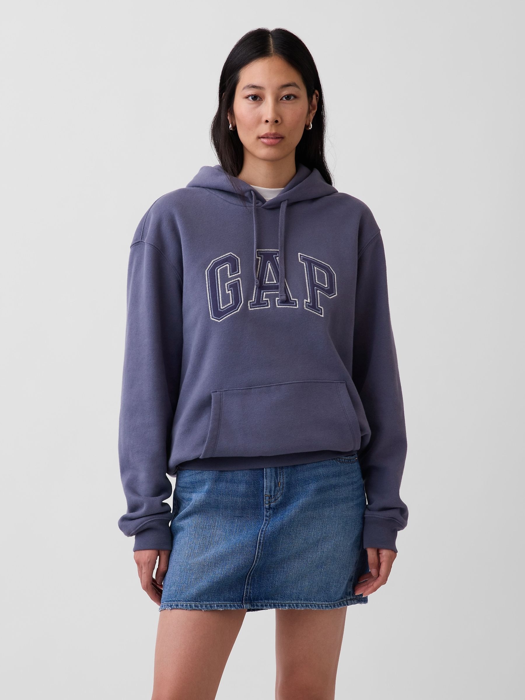 Blue VintageSoft Arch Logo Hoodie - Image 4 of 6