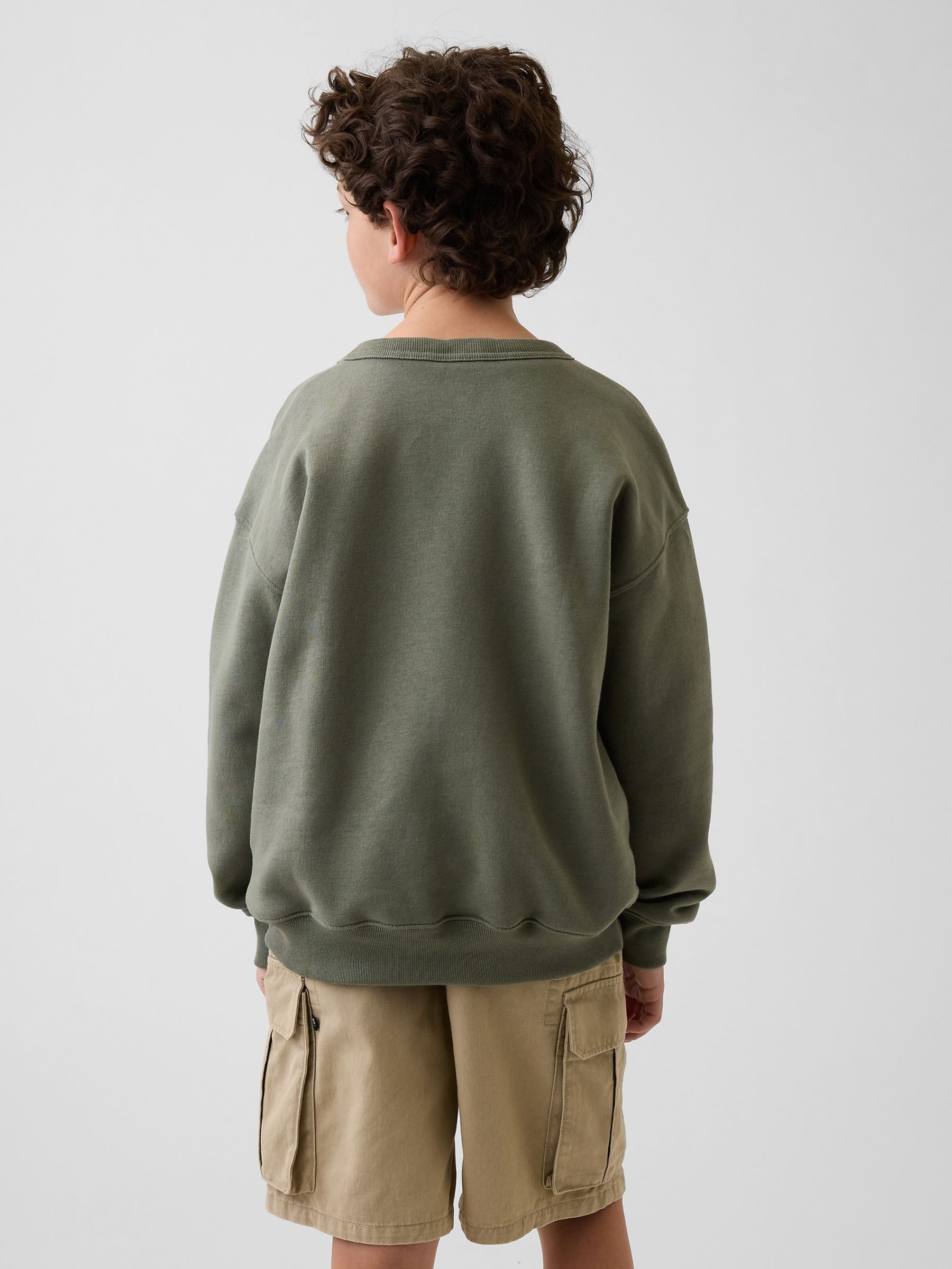 Green Relaxed Graphic Sweatshirt - Image 2 of 5
