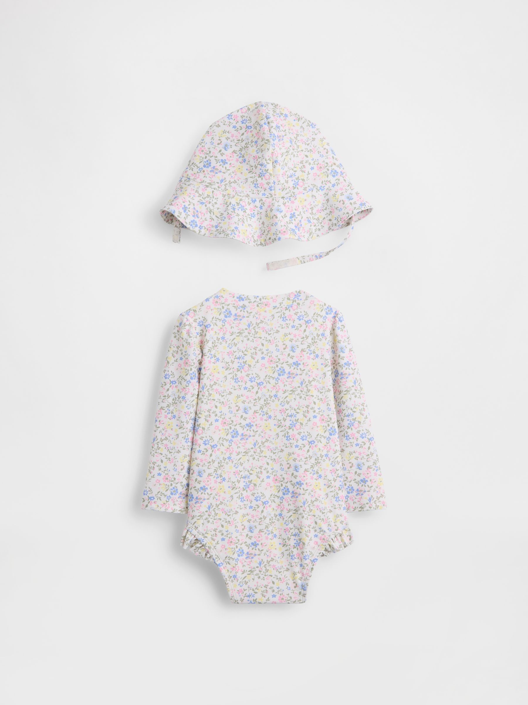 White Rash Guard Swim Set (Newborn-24mths) - Image 2 of 2