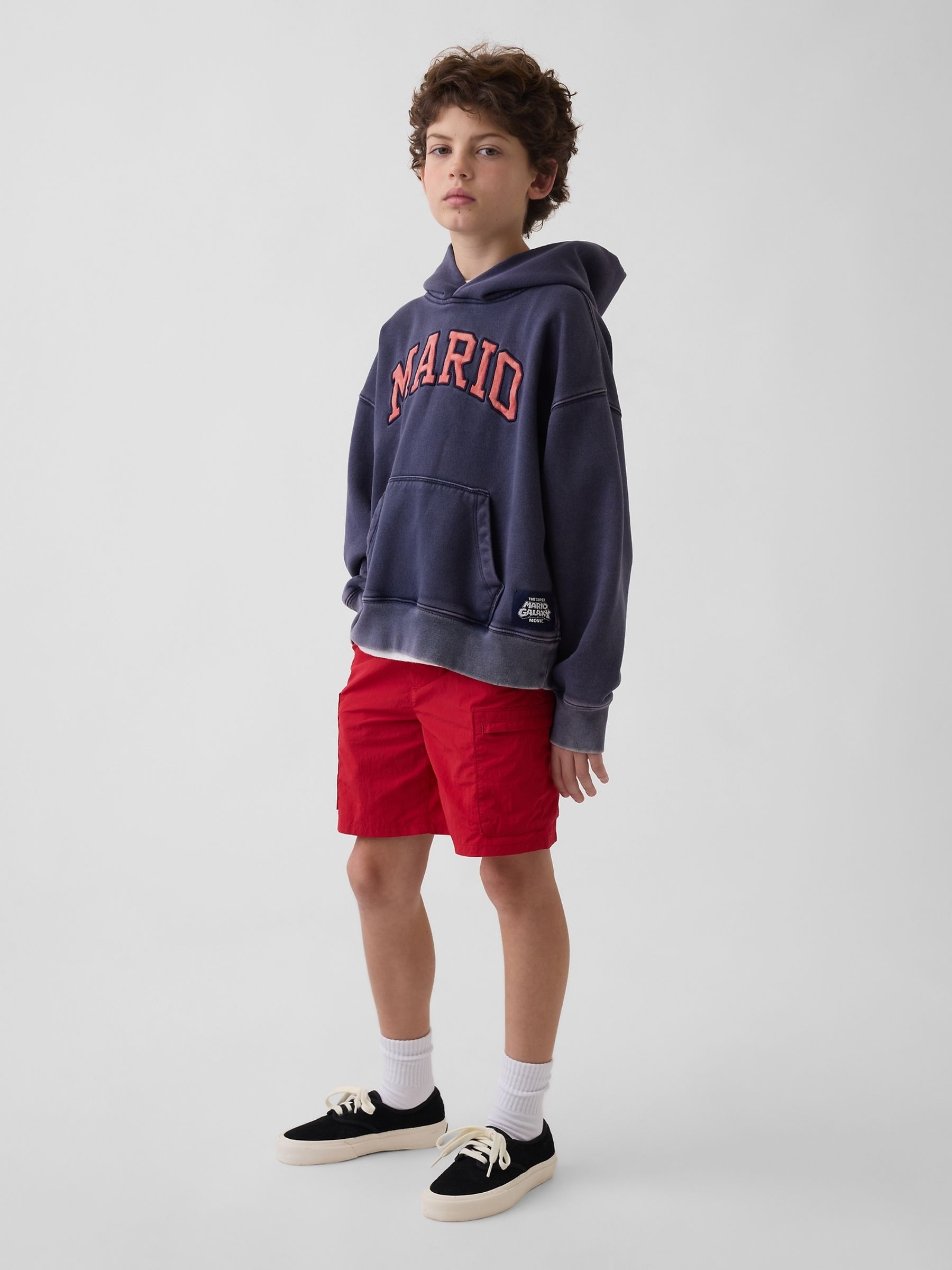 Navy Super Mario VintageSoft Relaxed Hoodie - Image 3 of 5