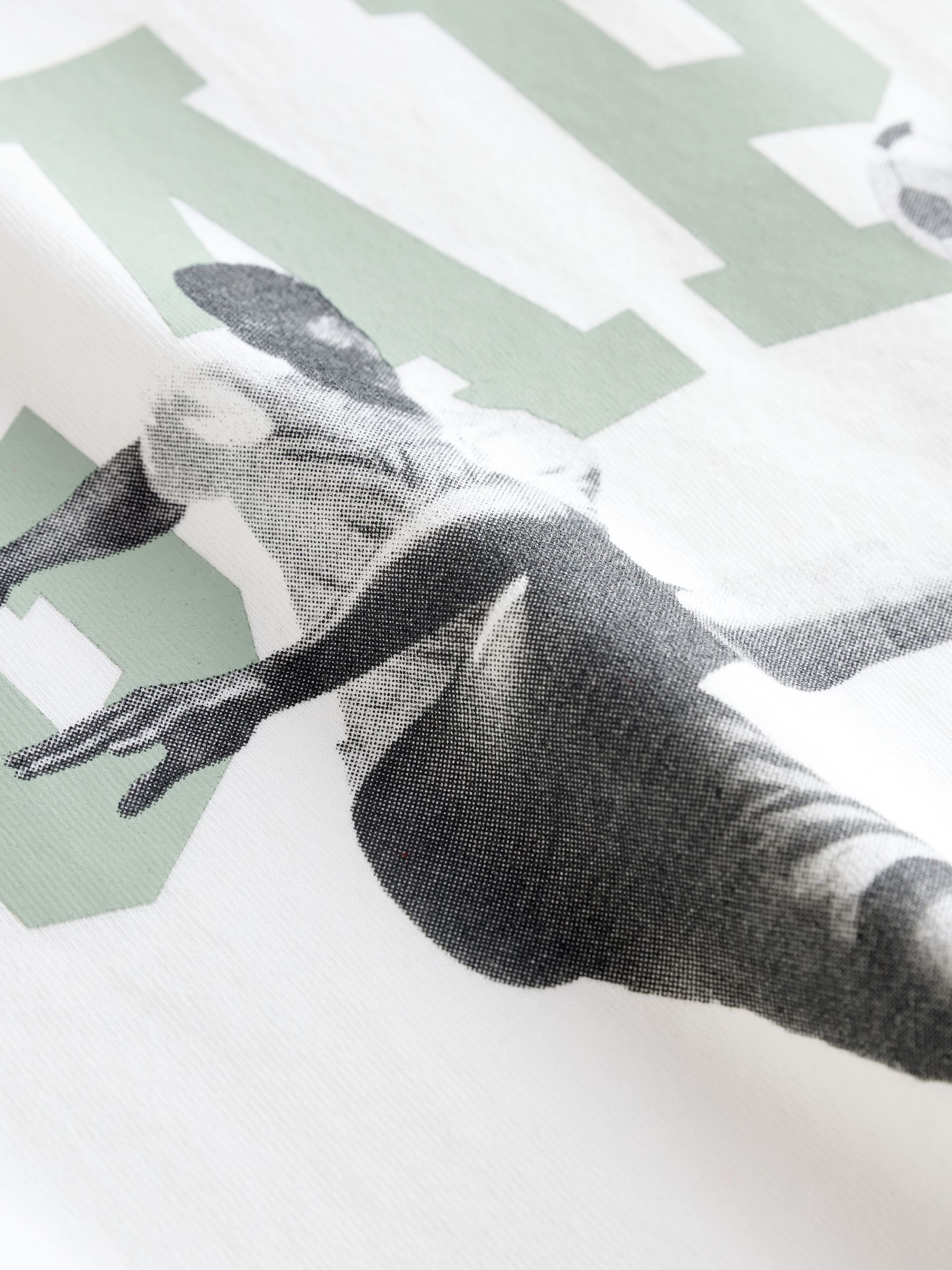 White Short Sleeve Graphic T-Shirt - Image 4 of 4