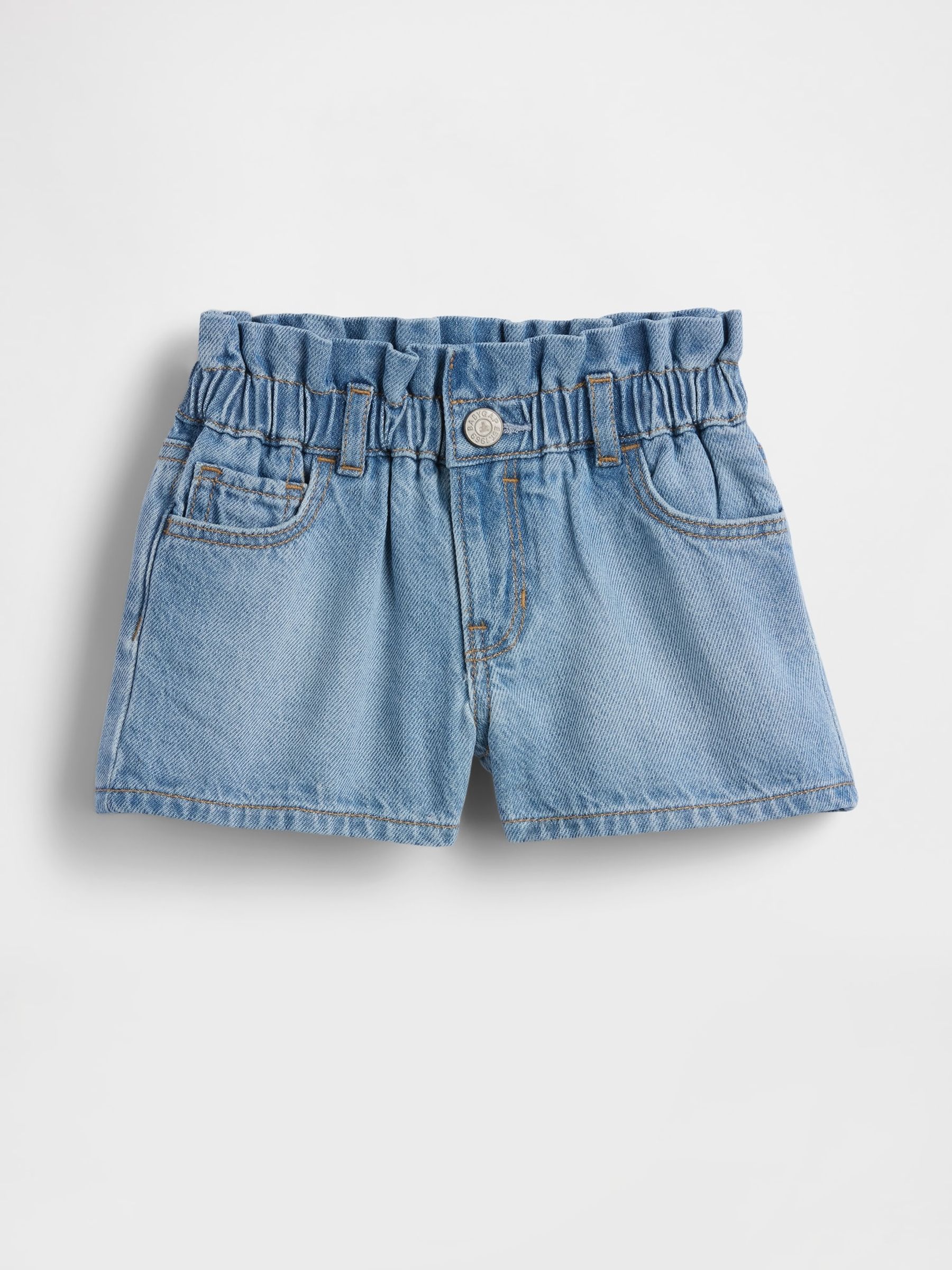 Blue UltraSoft Denim Stride Shorts (6mths-5yrs) - Image 1 of 2