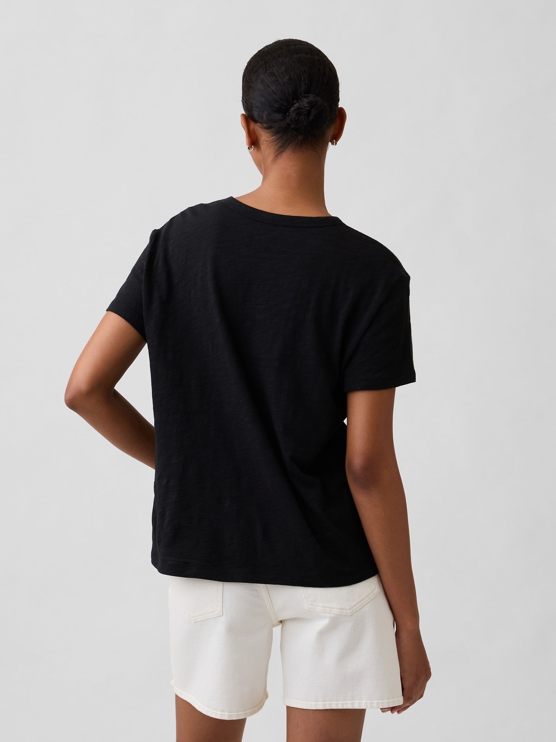 Black ForeverSoft Relaxed Short Sleeve T-Shirt - Image 2 of 5 Black ForeverSoft Relaxed Short Sleeve T-Shirt - Image 2 of 5