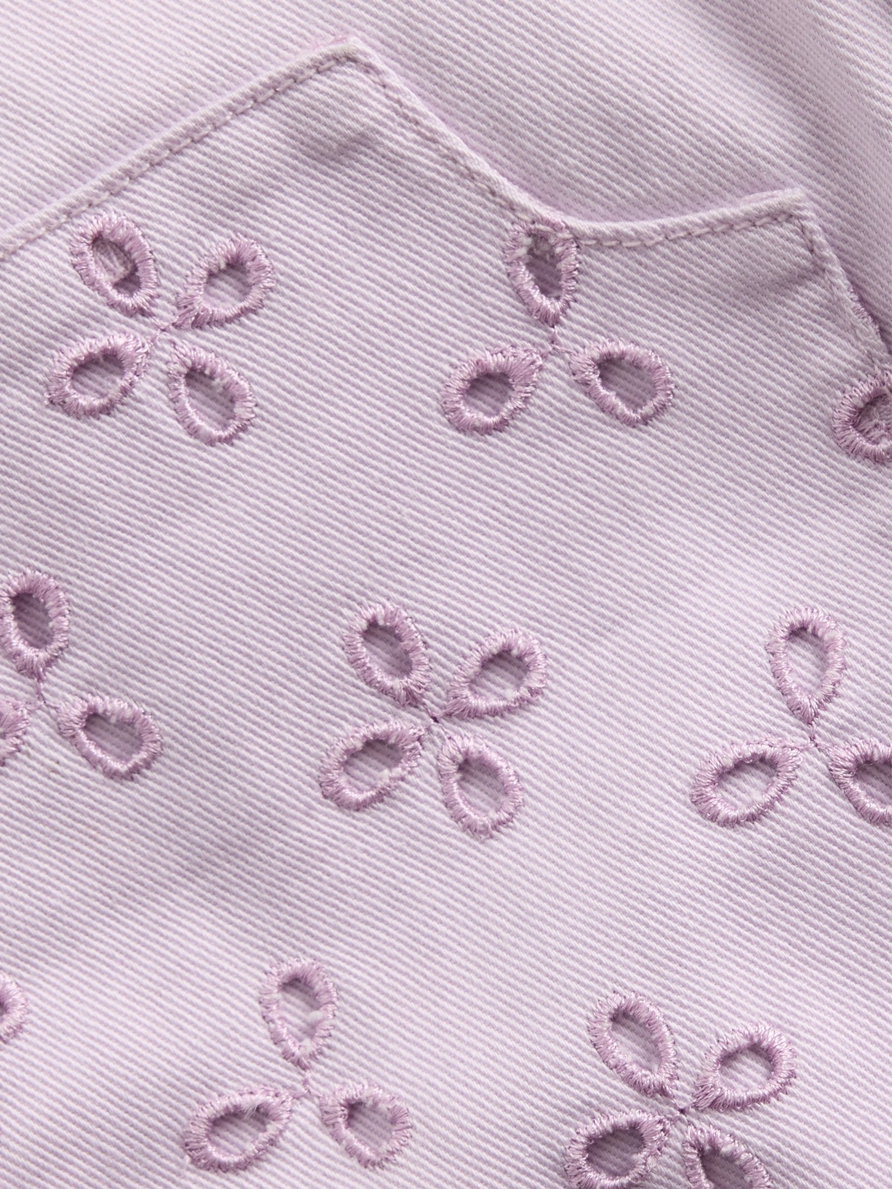 Purple Eyelet Double-Knee Horseshoe Jeans - Image 4 of 4