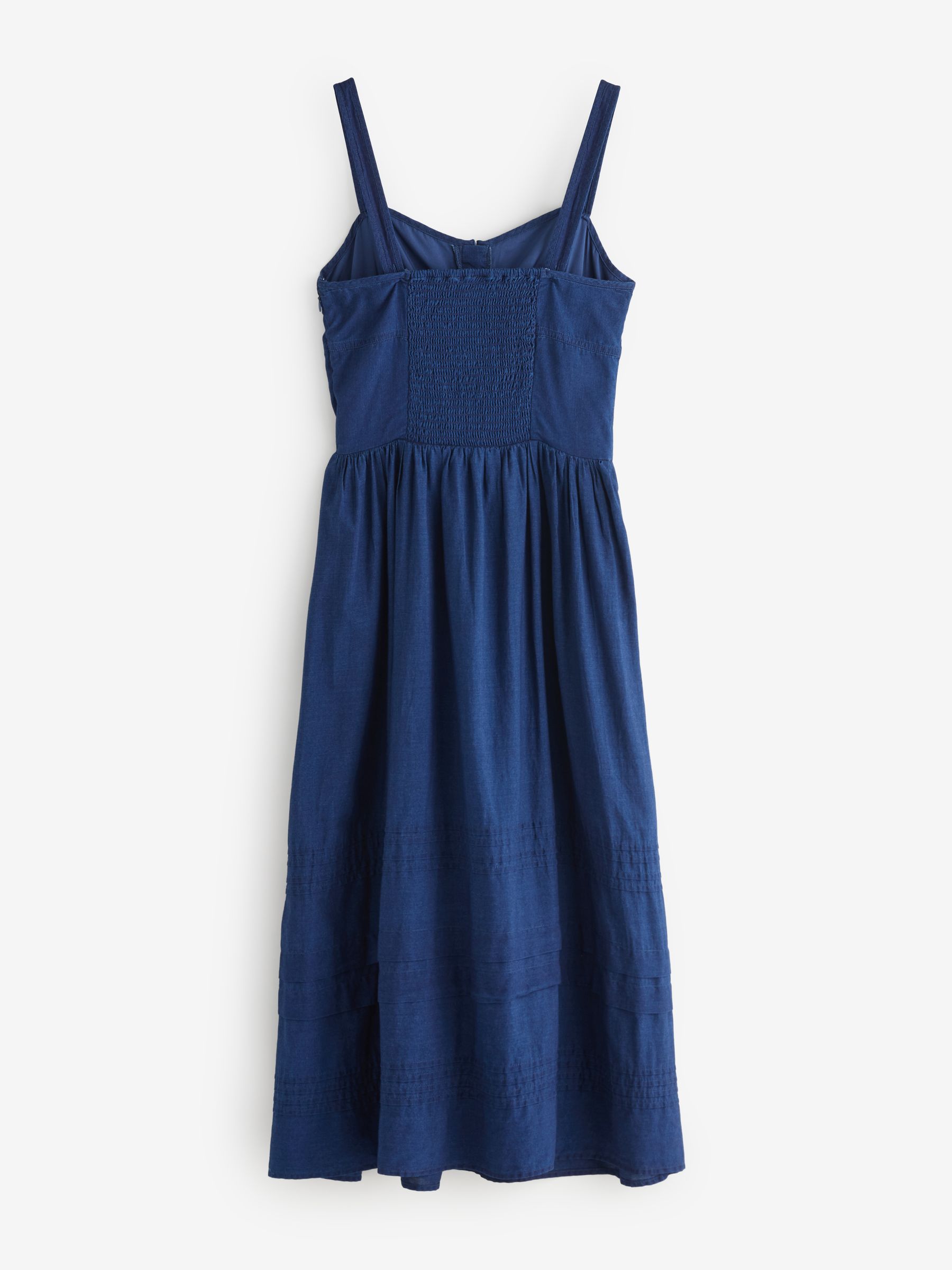 Navy Lace-Up Corset Maxi Dress - Image 2 of 4