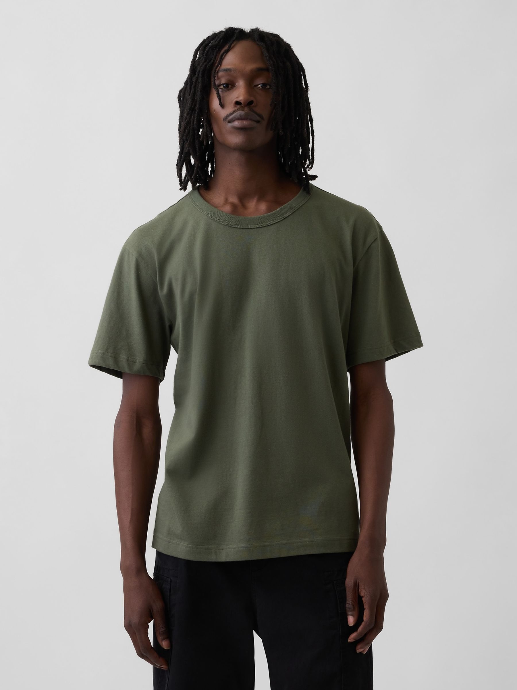 Green Relaxed T-Shirt - Image 1 of 4 Green Relaxed T-Shirt - Image 1 of 4