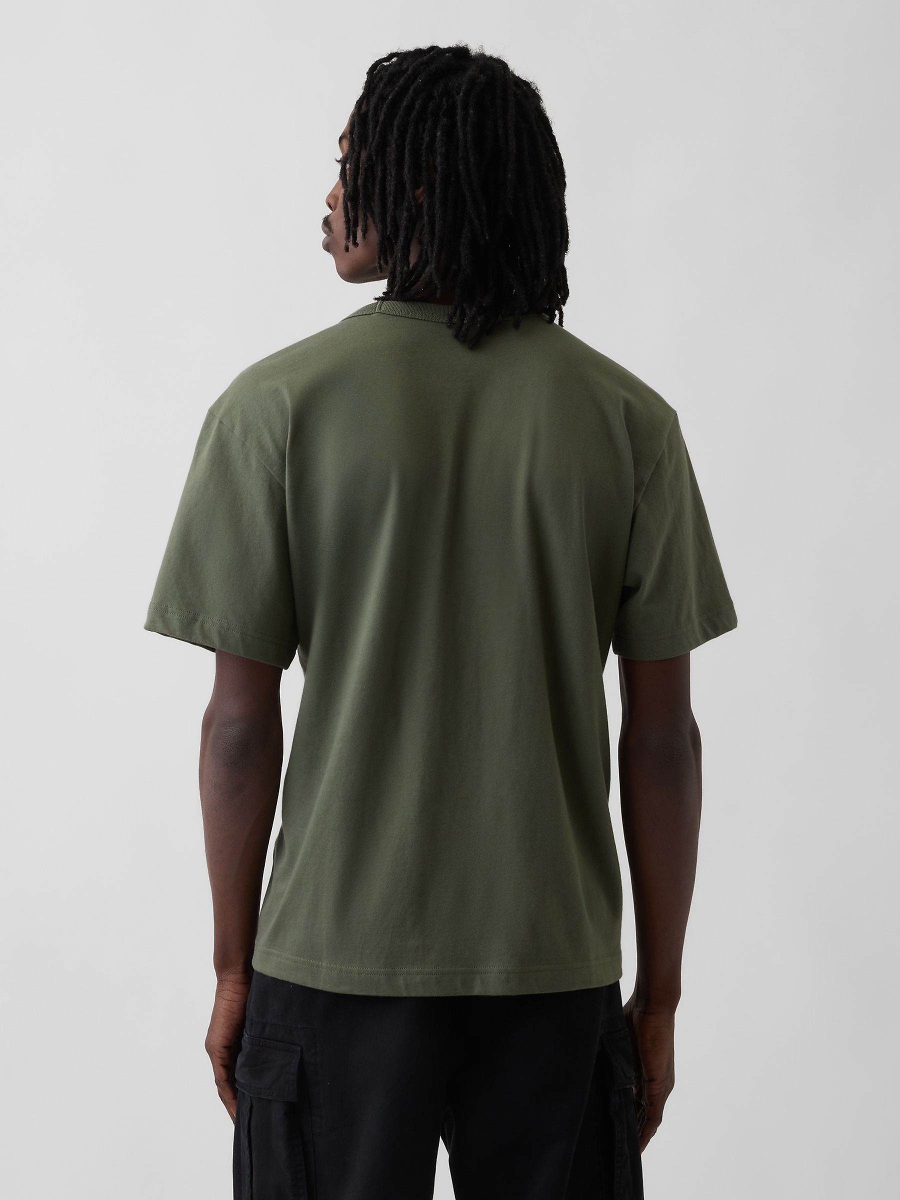 Green Relaxed T-Shirt - Image 2 of 4 Green Relaxed T-Shirt - Image 2 of 4