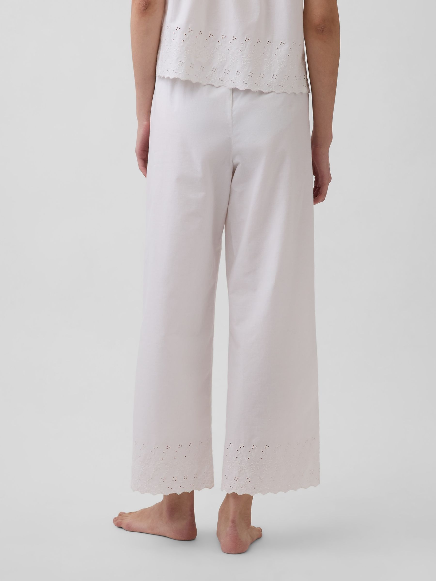White Embroidered Pyjama Bottoms - Image 2 of 5