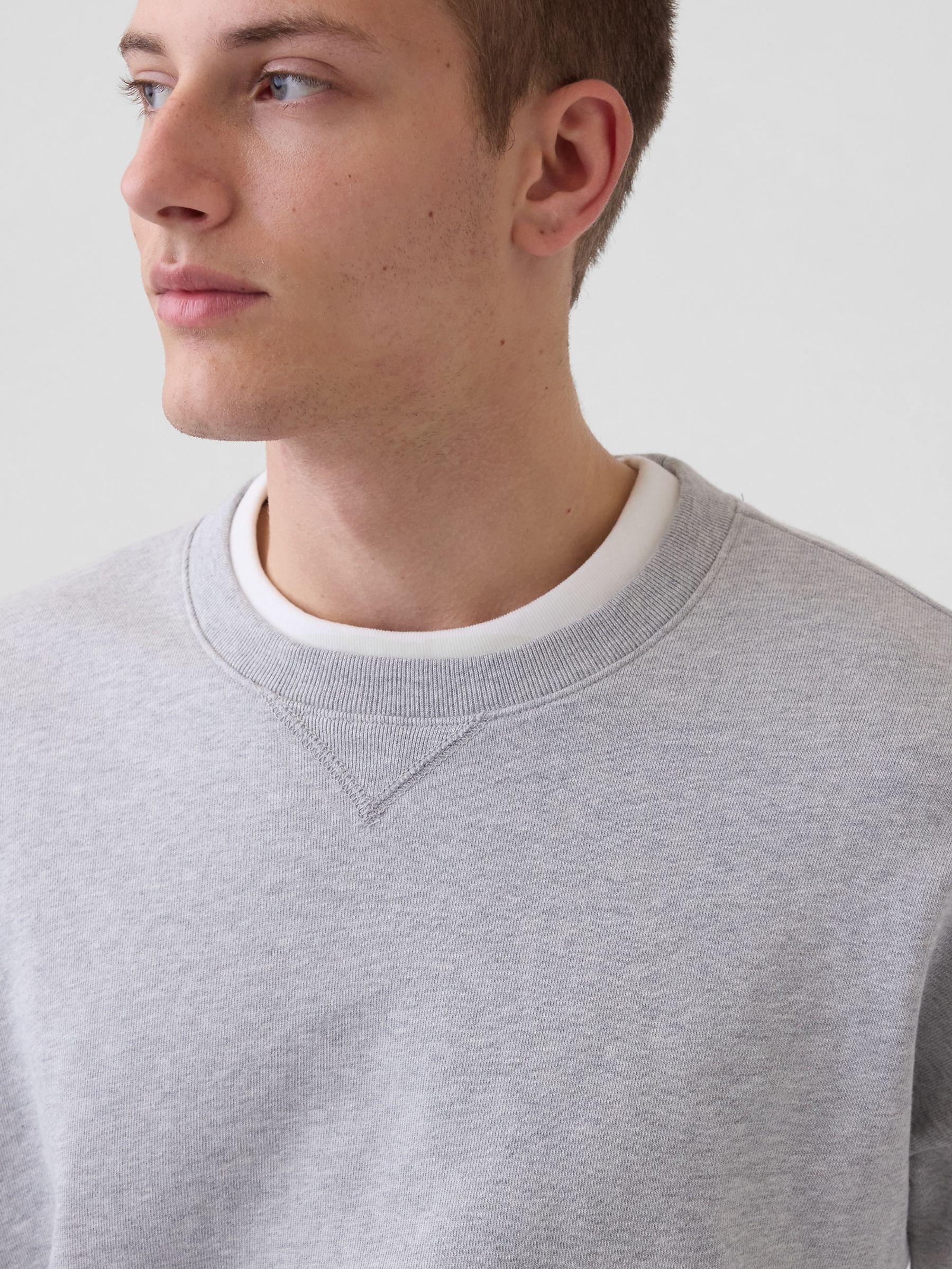 Grey Heavyweight French Terry Oversized Sweatshirt - Image 4 of 4