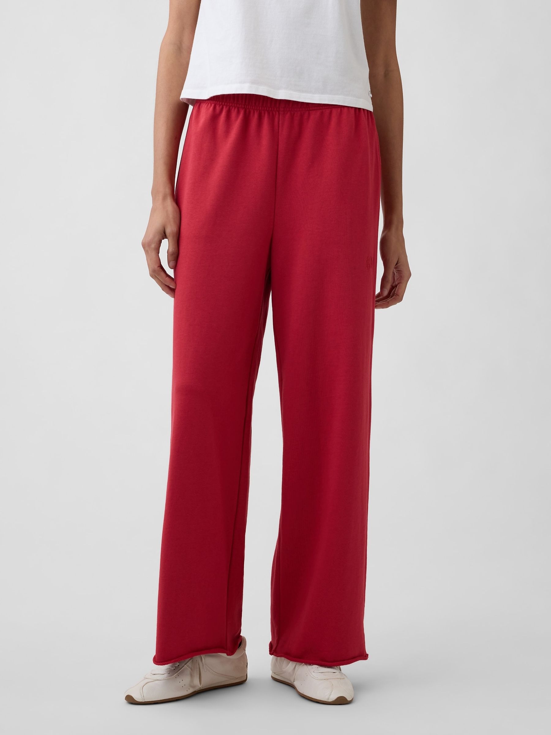 Red VintageSoft Terry Logo Joggers - Image 1 of 5