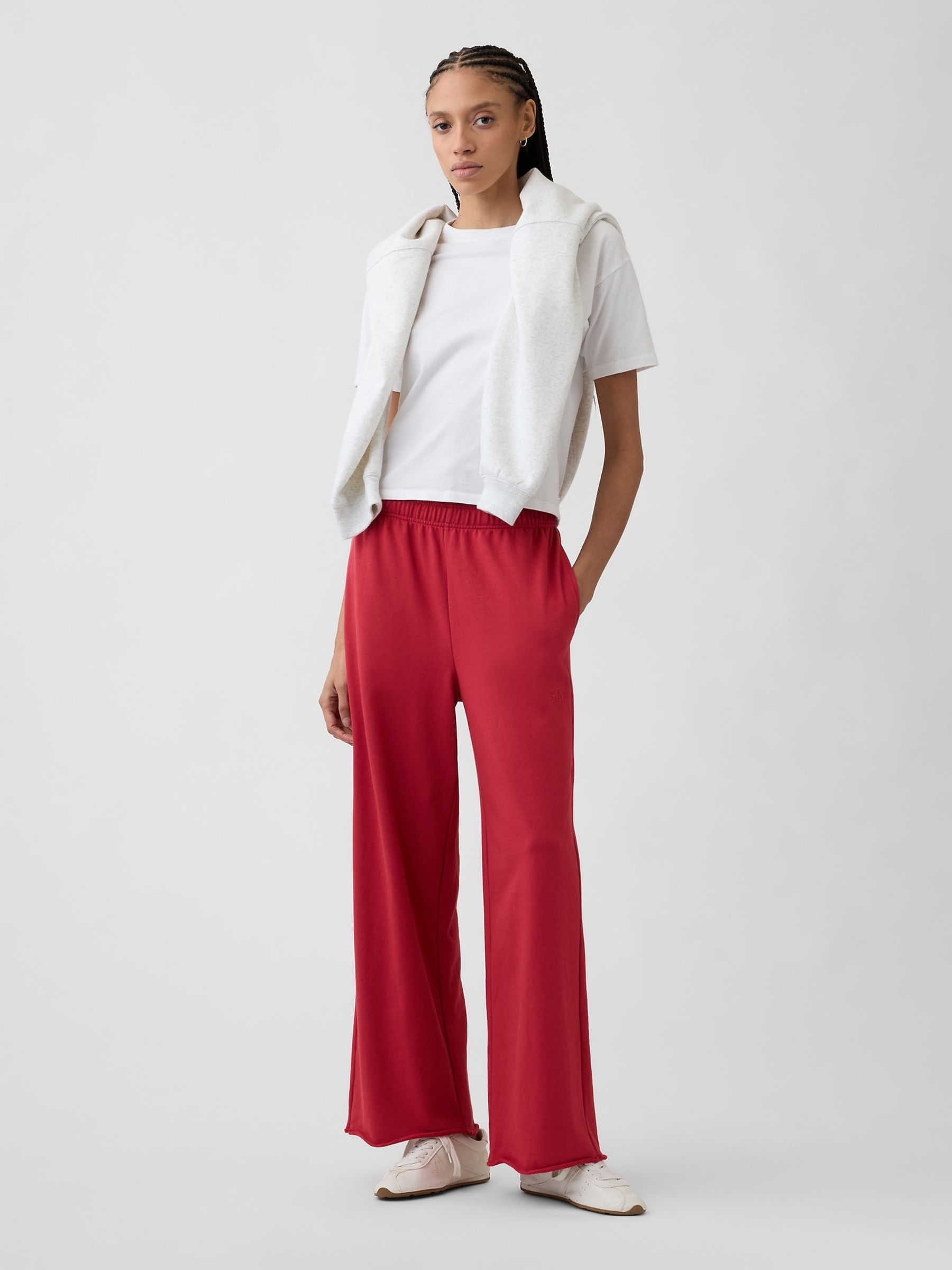 Red VintageSoft Terry Logo Joggers - Image 3 of 5