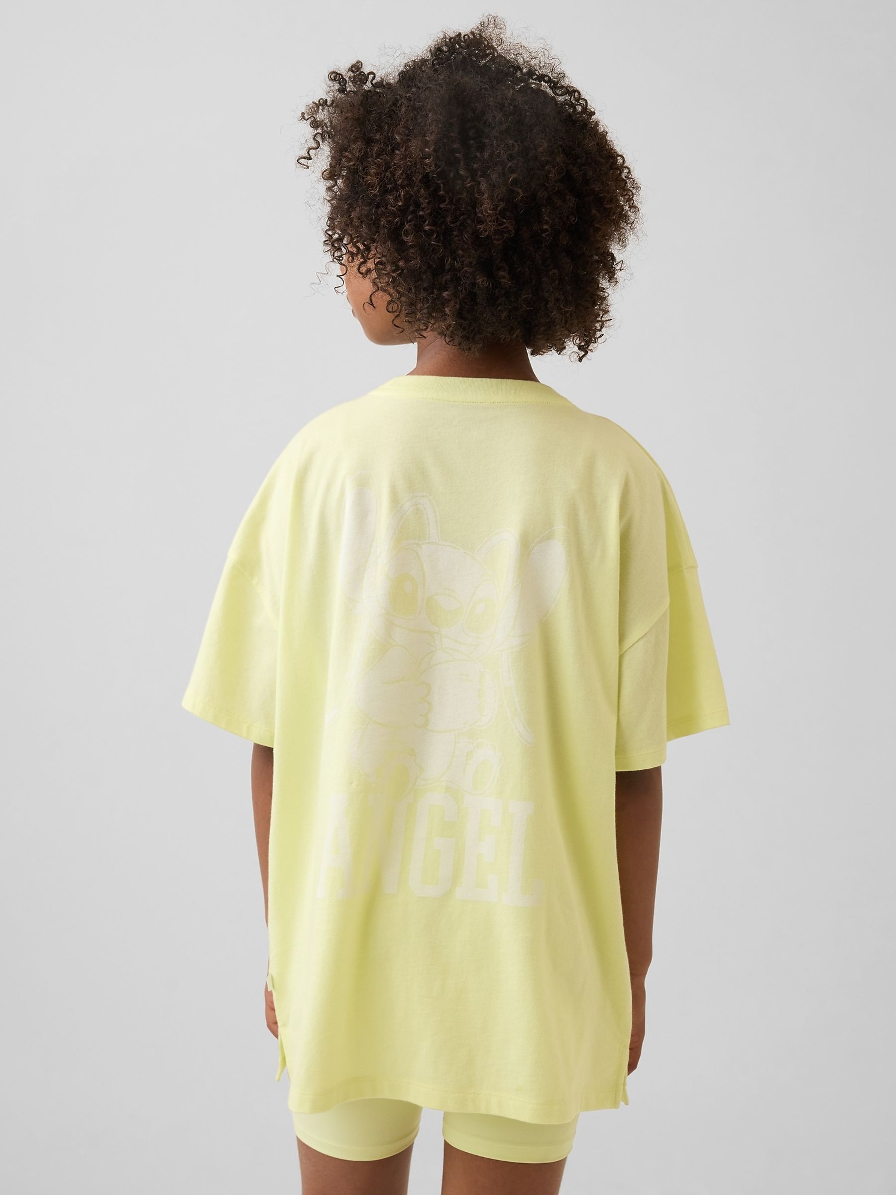 Yellow Disney Oversized Longline T-Shirt - Image 2 of 4