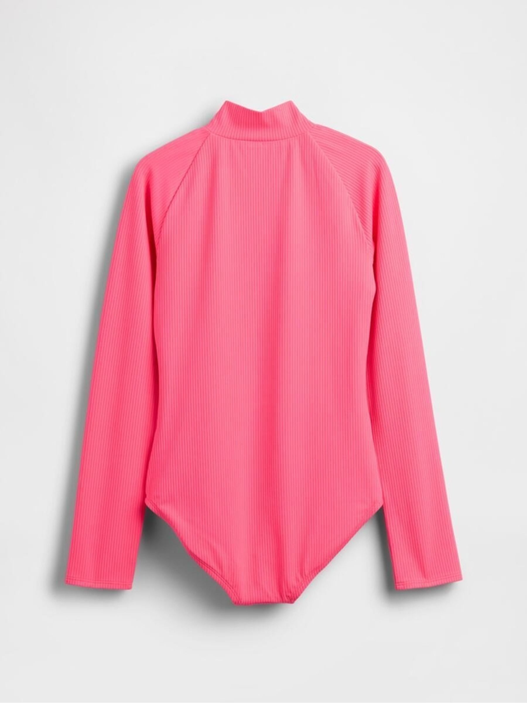 Pink Rash Guard One-Piece Swimsuit (4-13yrs) - Image 2 of 3